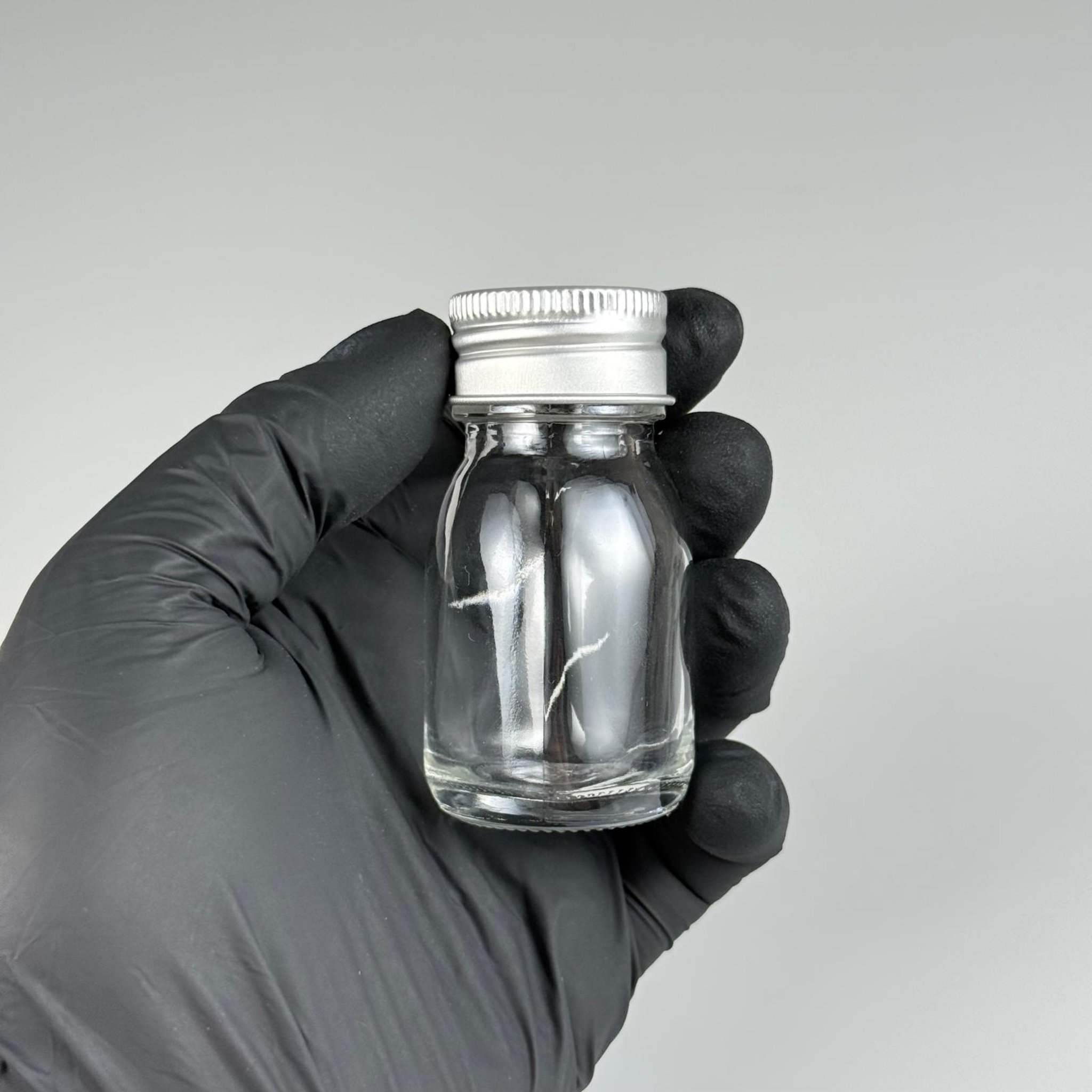30 CC GENİŞ AĞIZLI ŞEFFAF CAM ŞİŞE + GÜMÜŞ METAL KAPAKLI TAKIM - 30 ML ŞEFFAF ŞURUP ECZA ŞİŞESİ - MİNİ ŞEFFAF SHOT VE TADIM ŞİŞESİ