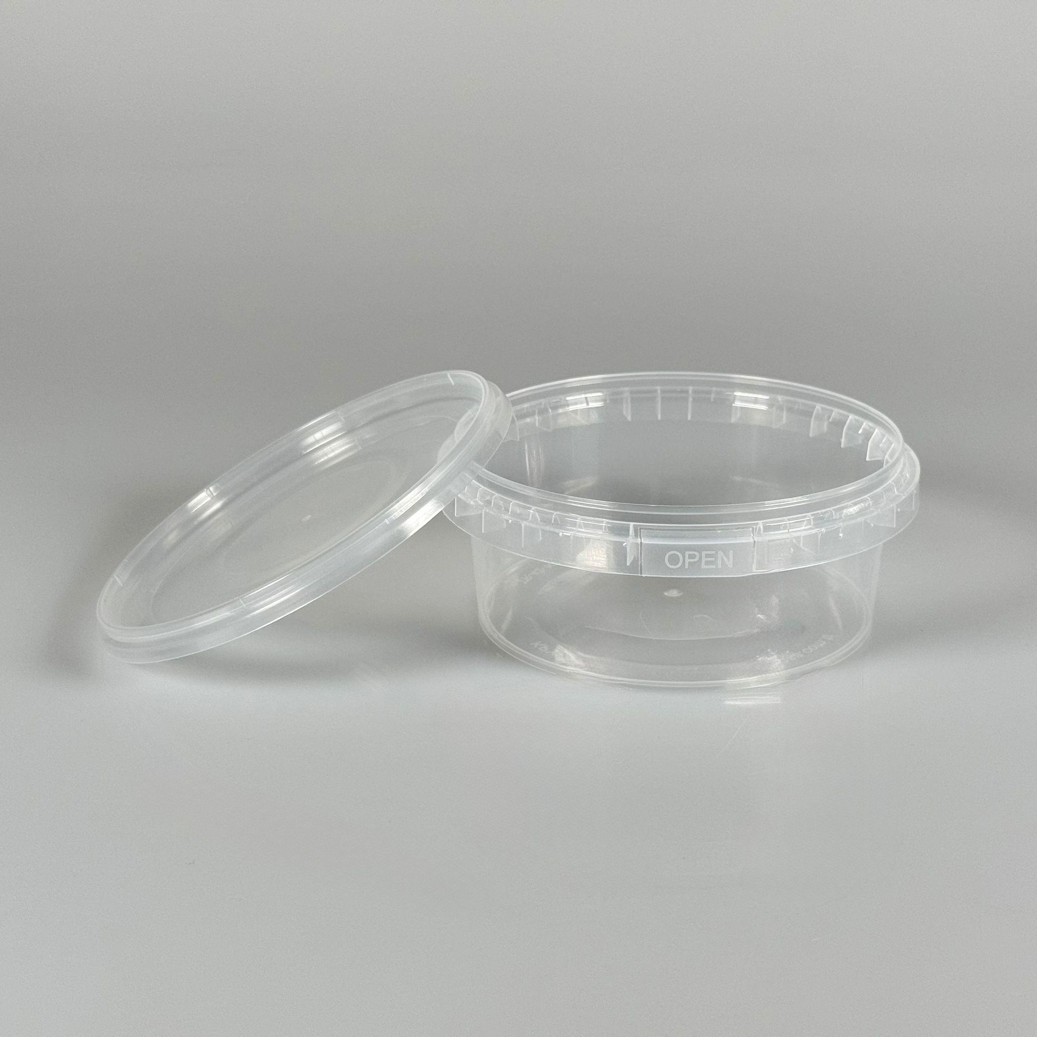 300 CC PLASTİK KOVA - ŞEFFAF - 300 ML GIDAYA UYGUN SIZDIRMAZ KİLİTLİ KAPAKLI KOVA - KURABİYE KABI, BÖĞÜRTLEN AHUDUDU AMBALAJI, PETEK KOVAN BAL KUTUSU, HURMA KOVASI VB ALANLARDA KULLANILABİLİR.