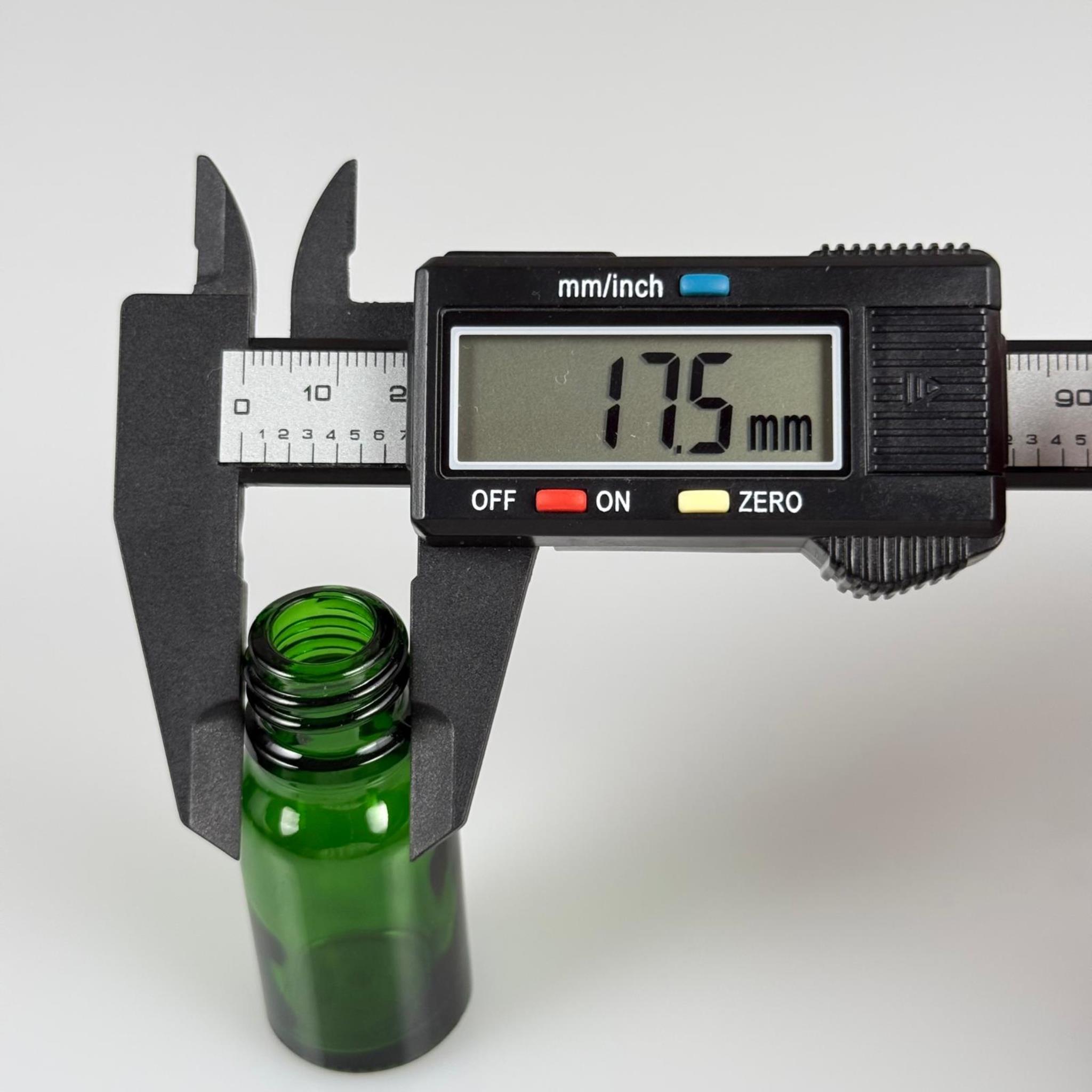 5 CC YEŞİL CAM ŞİŞE 18 MM İTHAL