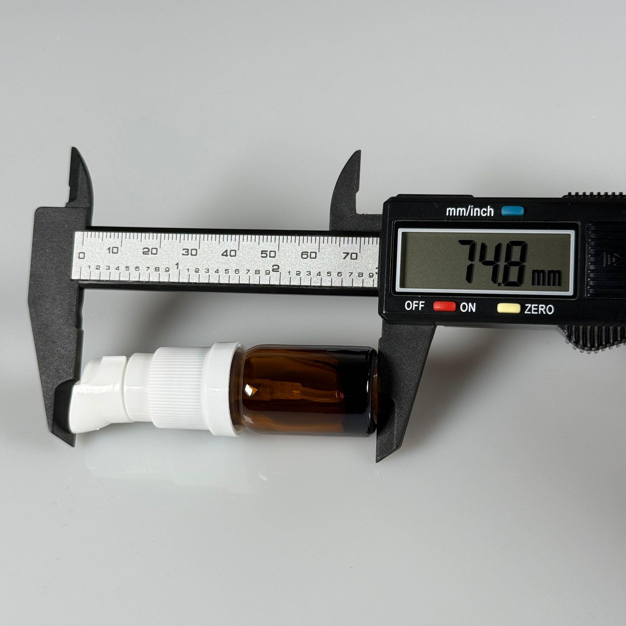 5 CC AMBER CAM ŞİŞE - SIZDIRMAZ ETEKLİ BEYAZ LOSYON POMPALI TAKIM - 5 ML LOSYON ŞİŞESİ - YAĞ, KREM GİBİ YOĞUN KIVAMLI SIVILAR İÇİN CAM AMBALAJ