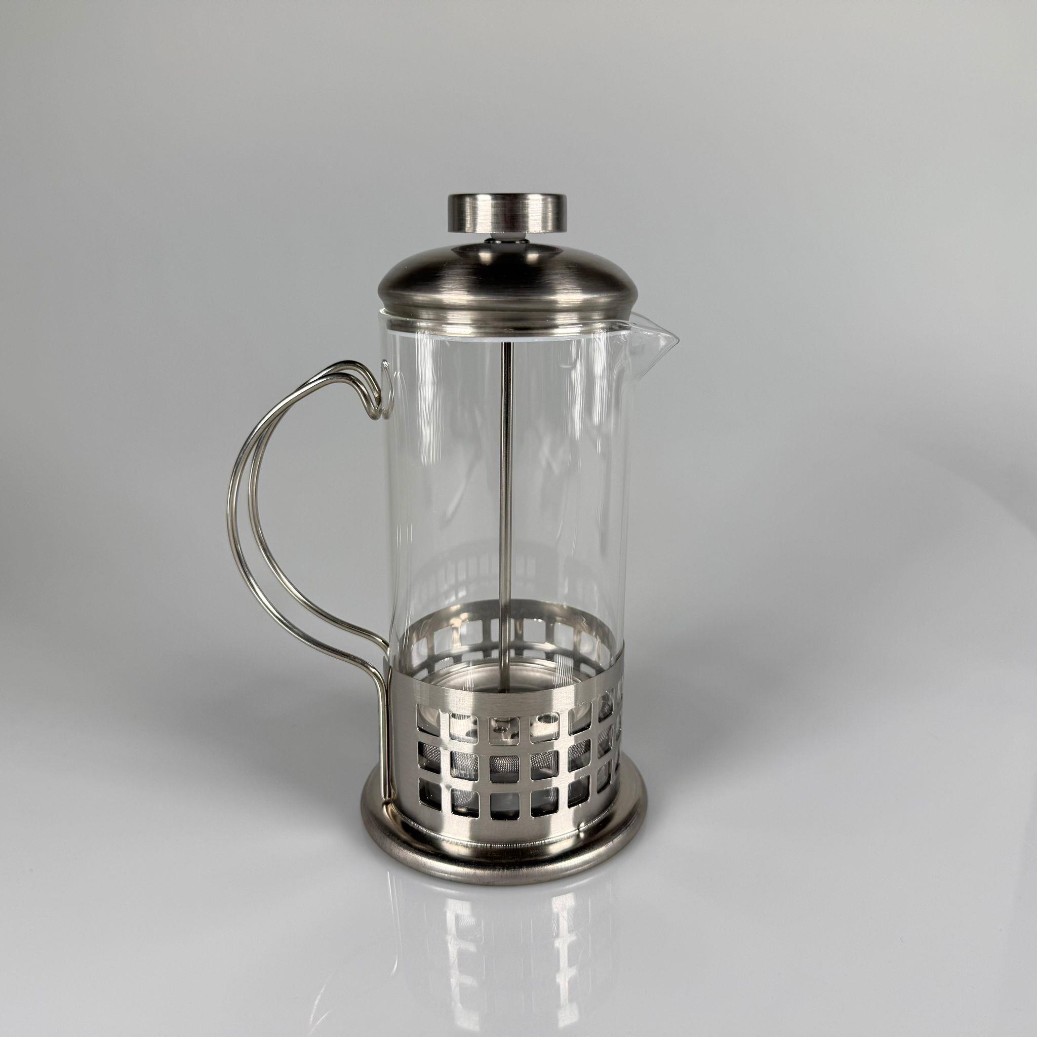 Filtre Kahve Ve Çay Demliği French Press 350 ml - ÇELİK ALTLI - Bitki Çayı Demliği , Kahve Demleme