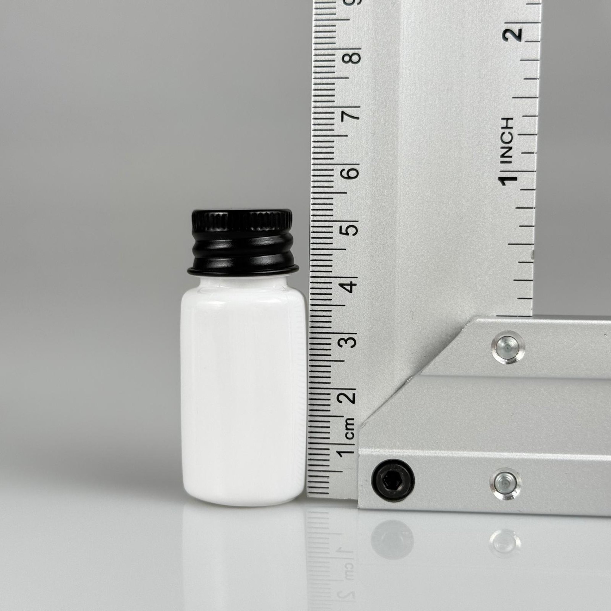 10 CC BEYAZ PET SHOT ŞİŞE - KÖPÜK CONTALI SİYAH ALÜMİNYUM METAL KAPAKLI TAKIM - 10 ML PLASTİK ŞİŞE