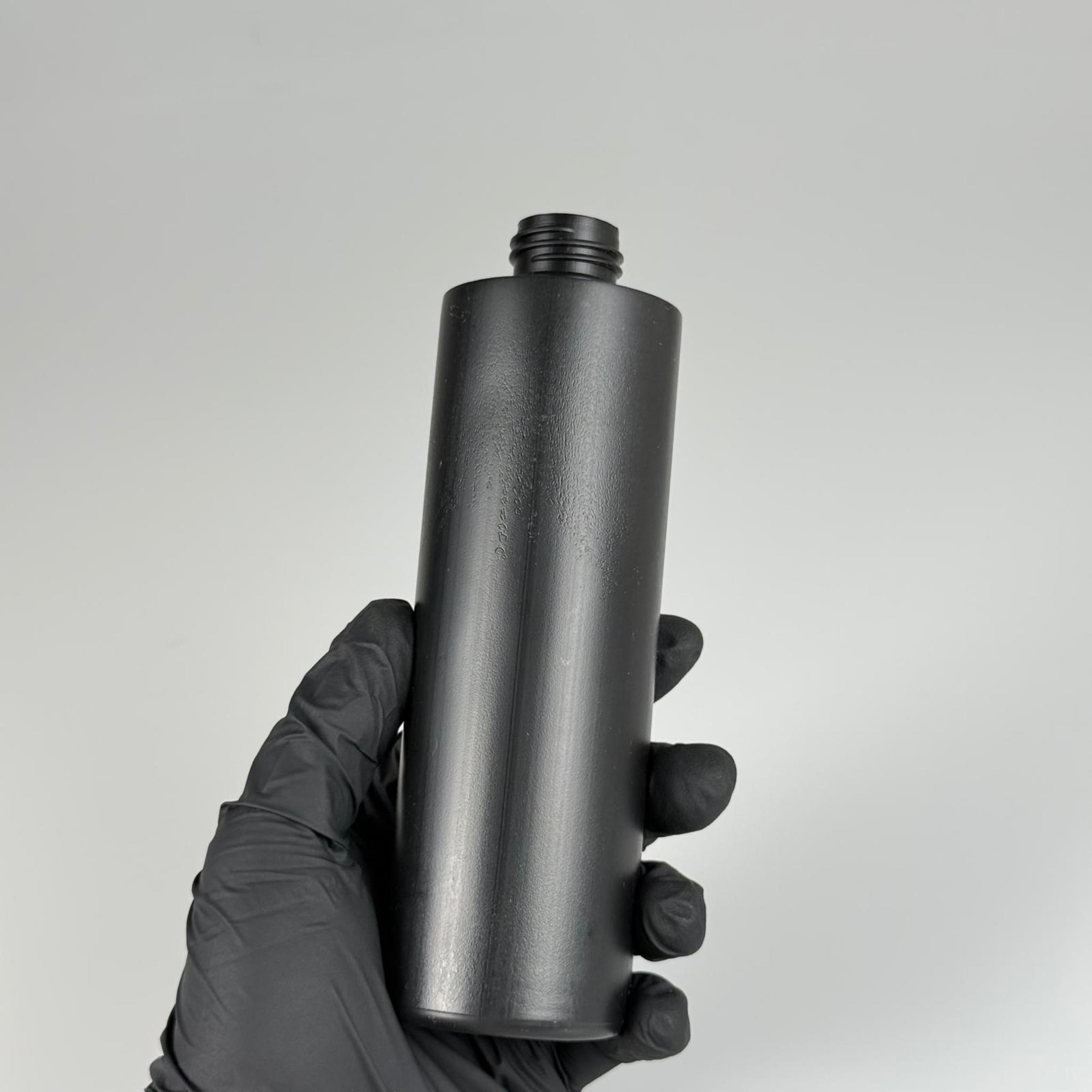 250 CC SİYAH PLASTİK ŞİŞE 24 MM TM