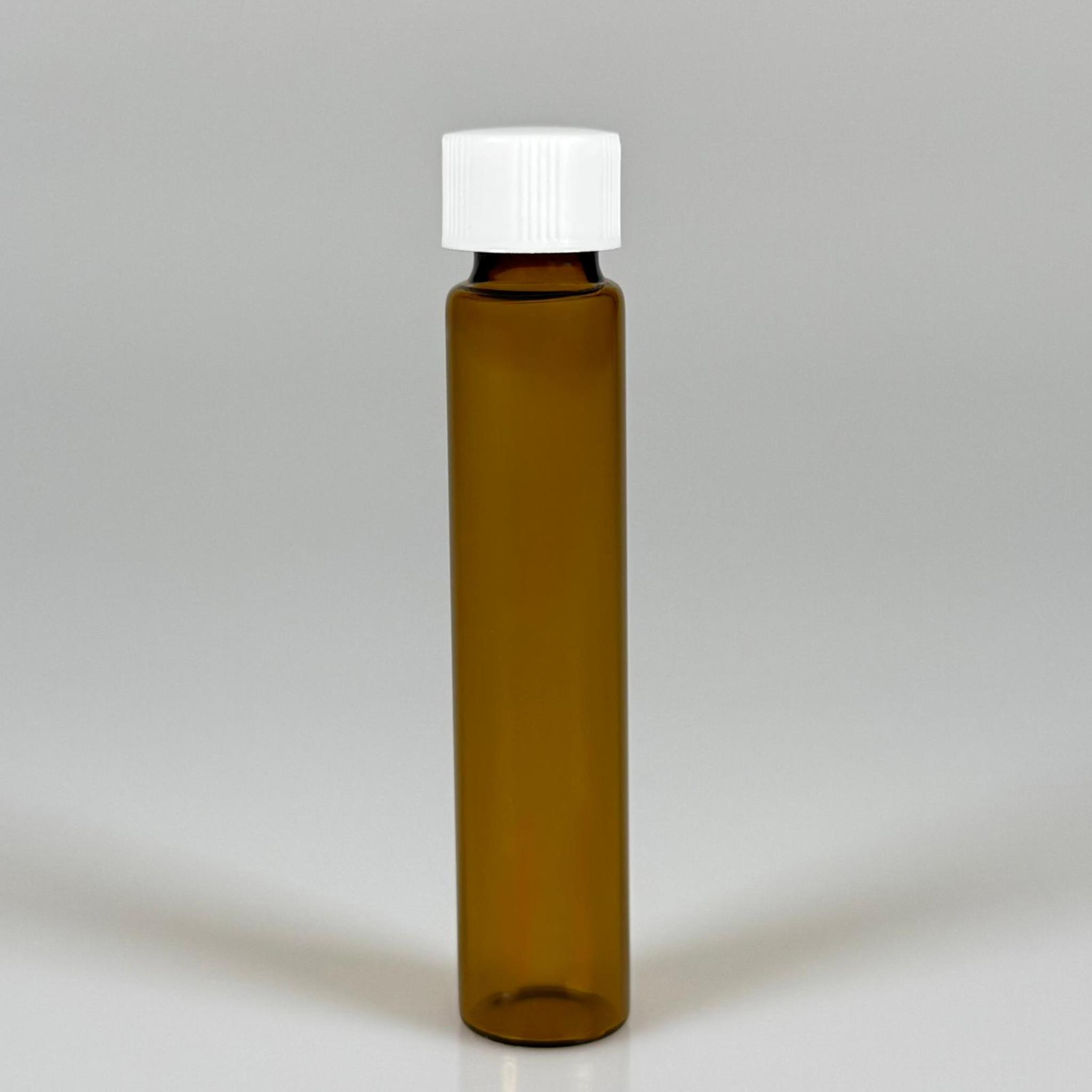 10 CC AMBER CAM ŞİŞE - BEYAZ KAPAKLI - 10 ML KAPAKLI CAM ŞİŞE