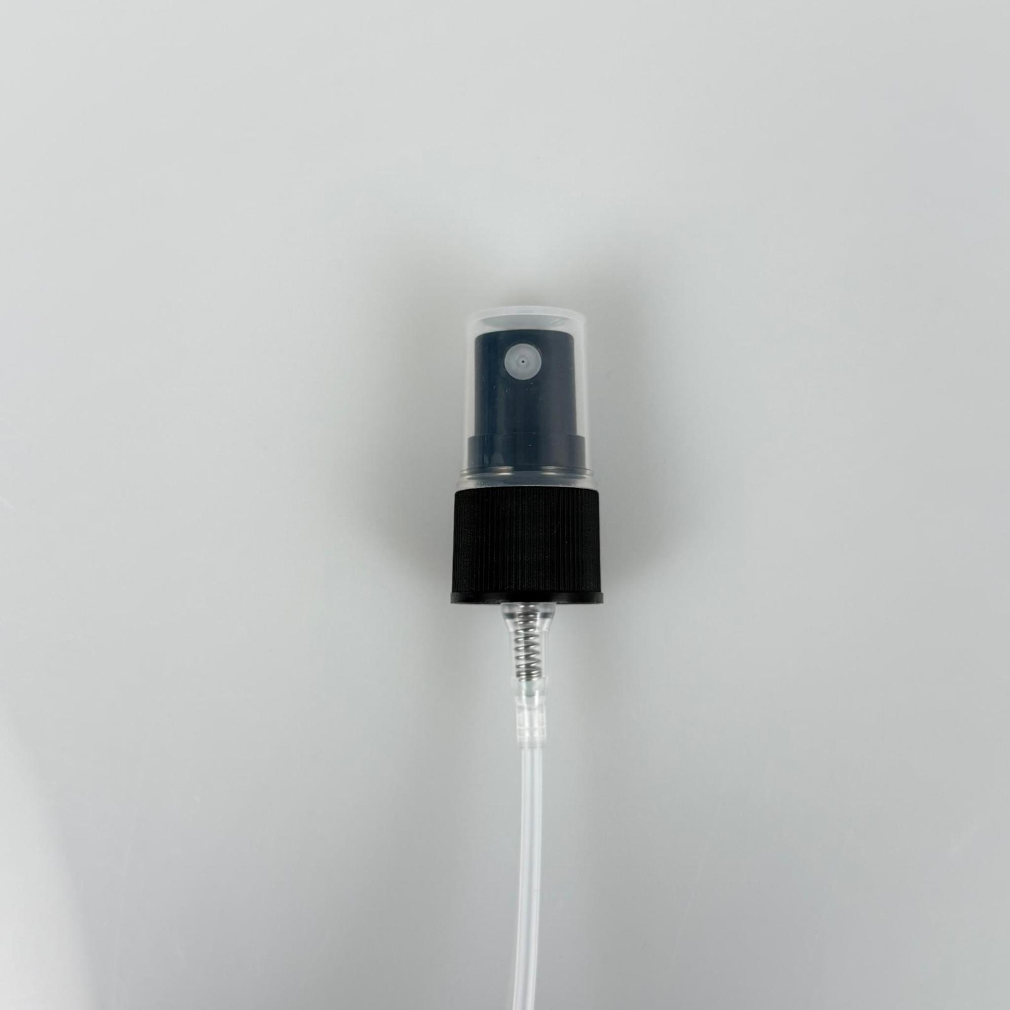 18 MM SPREY SİYAH KAPAKLI - YENİ - HEM CAM ŞİŞEYE HEM PET ŞİŞEYE UYGUN
