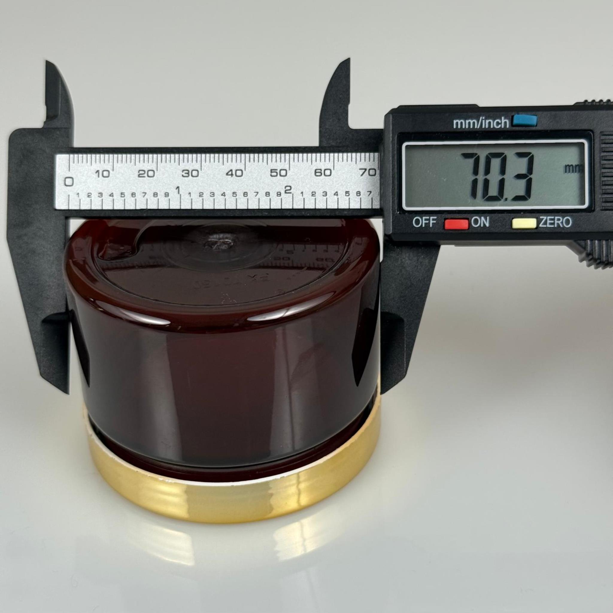 150 ML SERT PET KAVANOZ + GOLD KAPLAMALI PLASTİK KAPAK + İÇ TIPA - 150 CC KALIN AMBER PLASTİK KAVANOZ GOLD KAPLAMALI PLASTİK KAPAKLI İÇ TIPALI TAKIM - KREM KAVANOZLARI