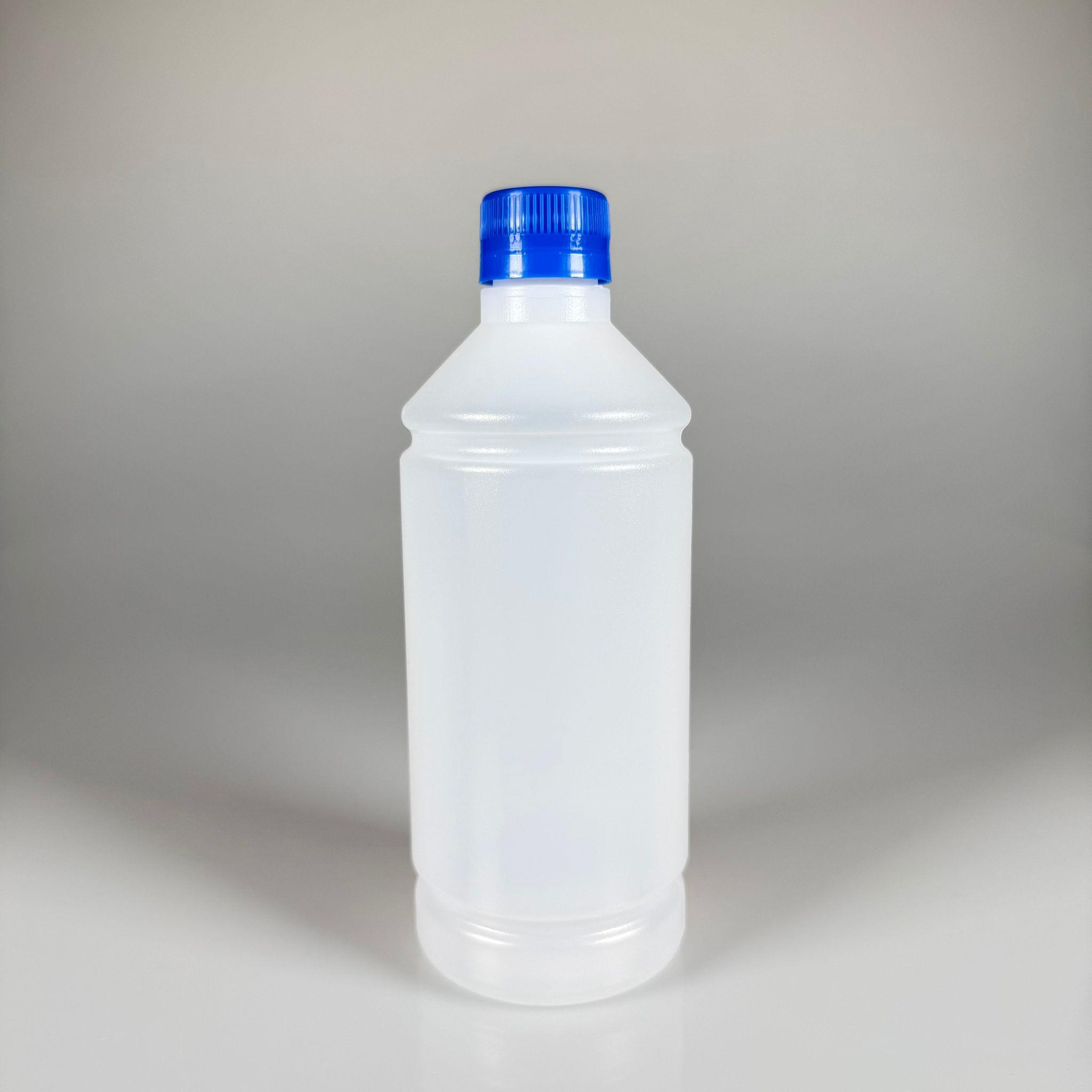 500 CC TİNER ŞİŞESİ - MAVİ KİLİTLİ KAPAKLI - 500 ML KİMYASALA DAYANIKLI PLASTİK ŞİŞE - 0,5 LT POLİETİLEN ŞİŞE