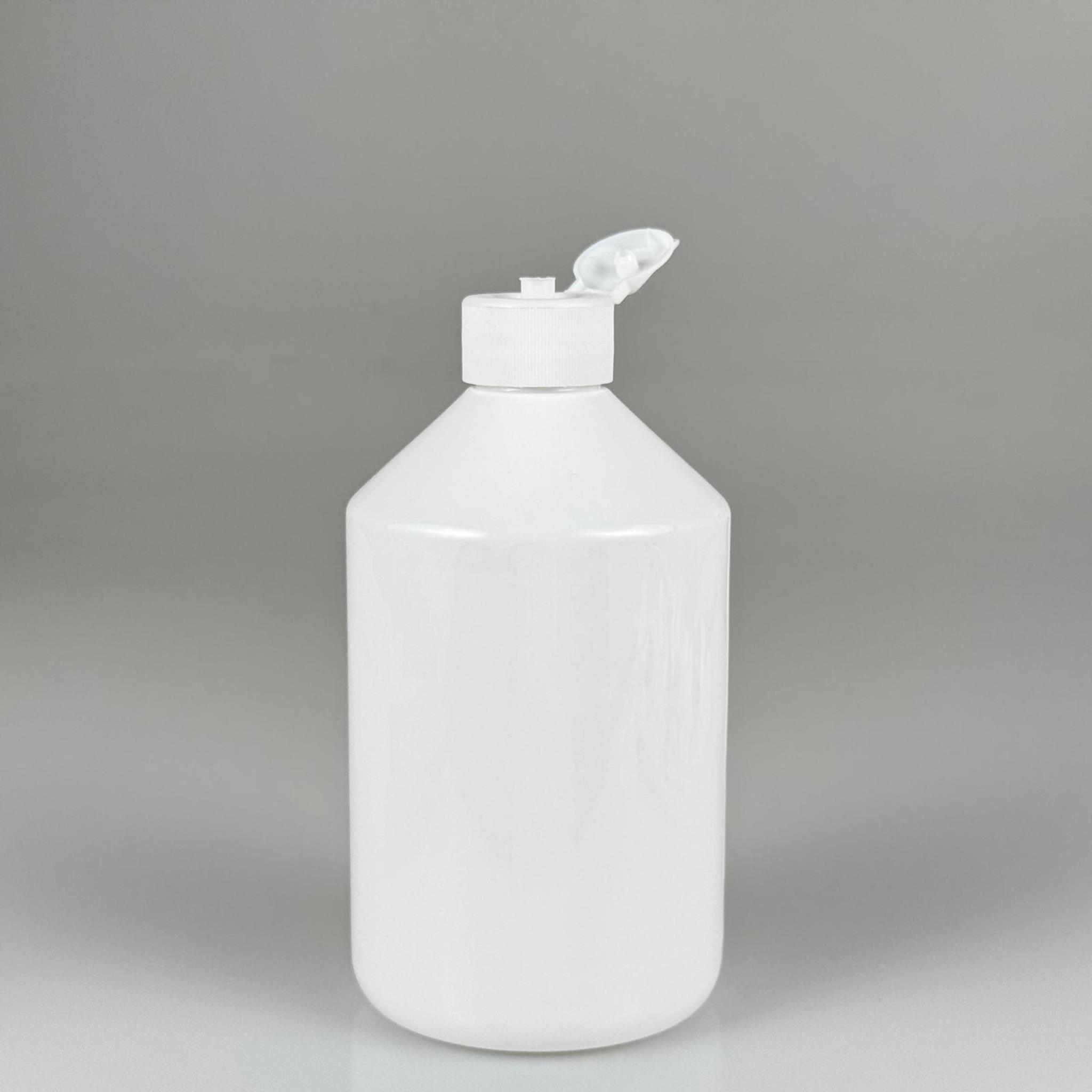 500 CC BEYAZ PET ŞİŞE - 500 ML BEYAZ PLASTİK ŞİŞE BEYAZ FLİPTOP AÇILIR KAPANIR KAPAKLI