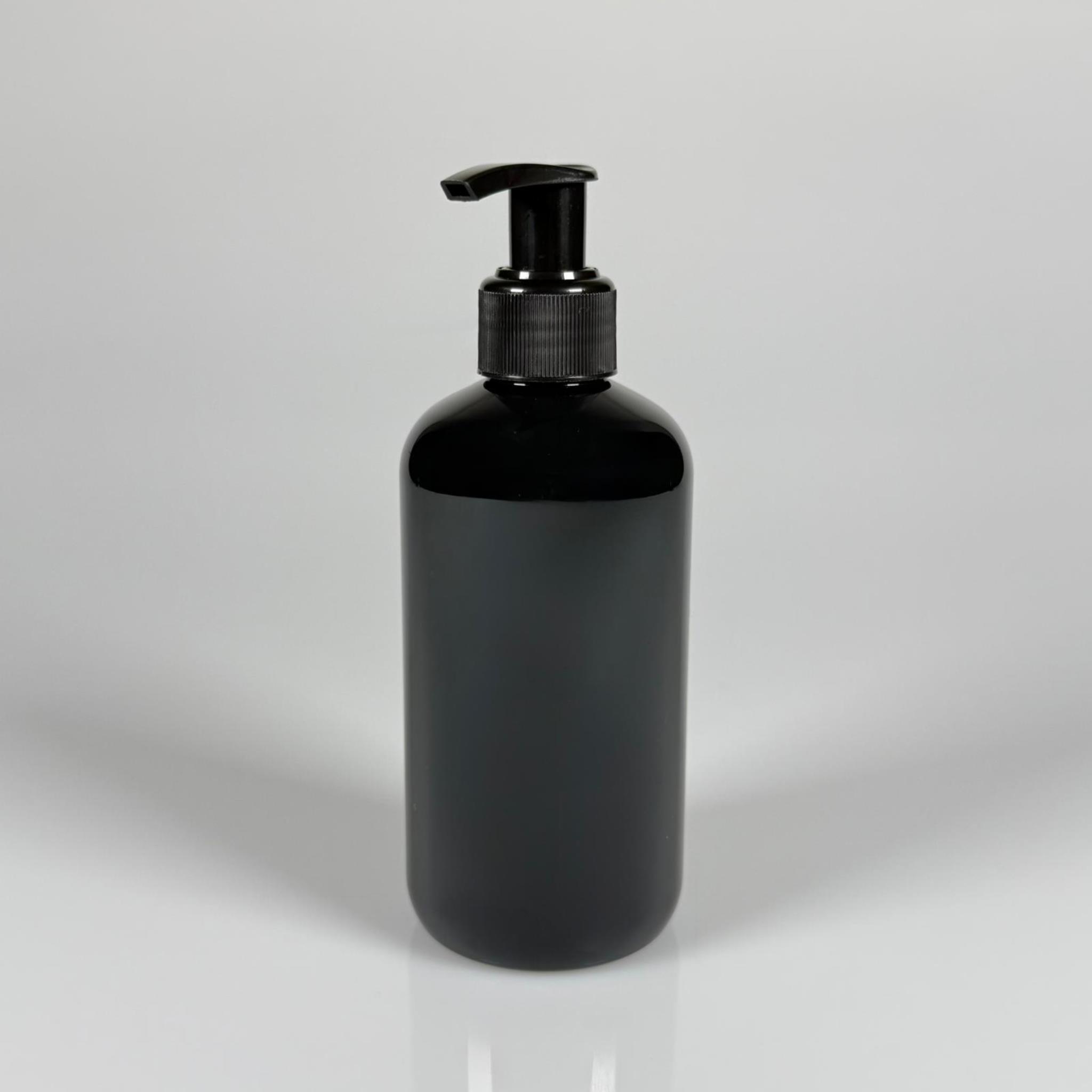 250 CC SİYAH ŞİŞE - SİYAH POMPALI - 250 ML POMPALI PLASTİK ŞİŞE - ZEYNEP MODEL PET ŞİŞE