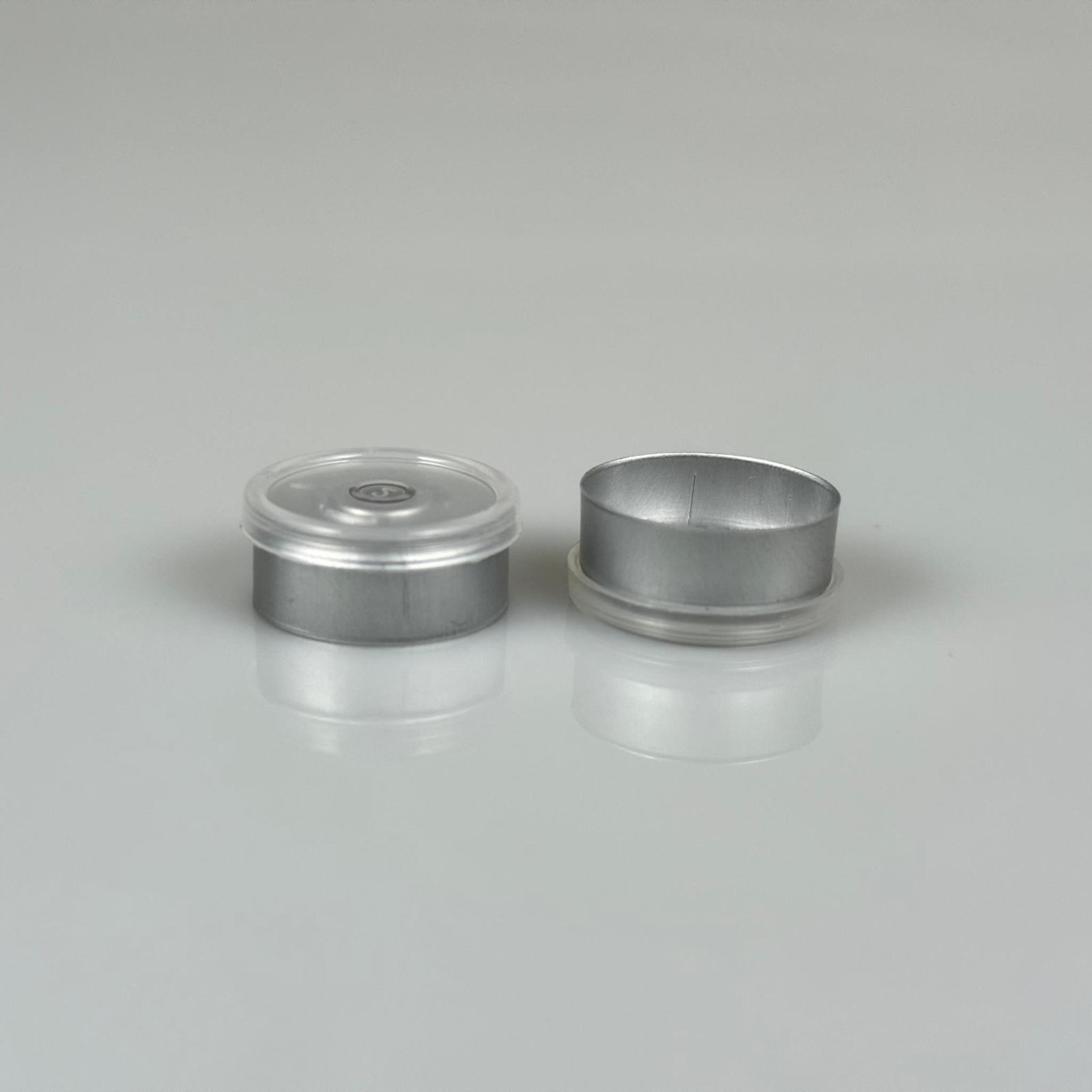 20 MM TEAR - OFF PENİSİLİN ALÜMİNYUM FLAKON KAPAK ÜSTÜ ÜSTÜ ŞEFFAF
