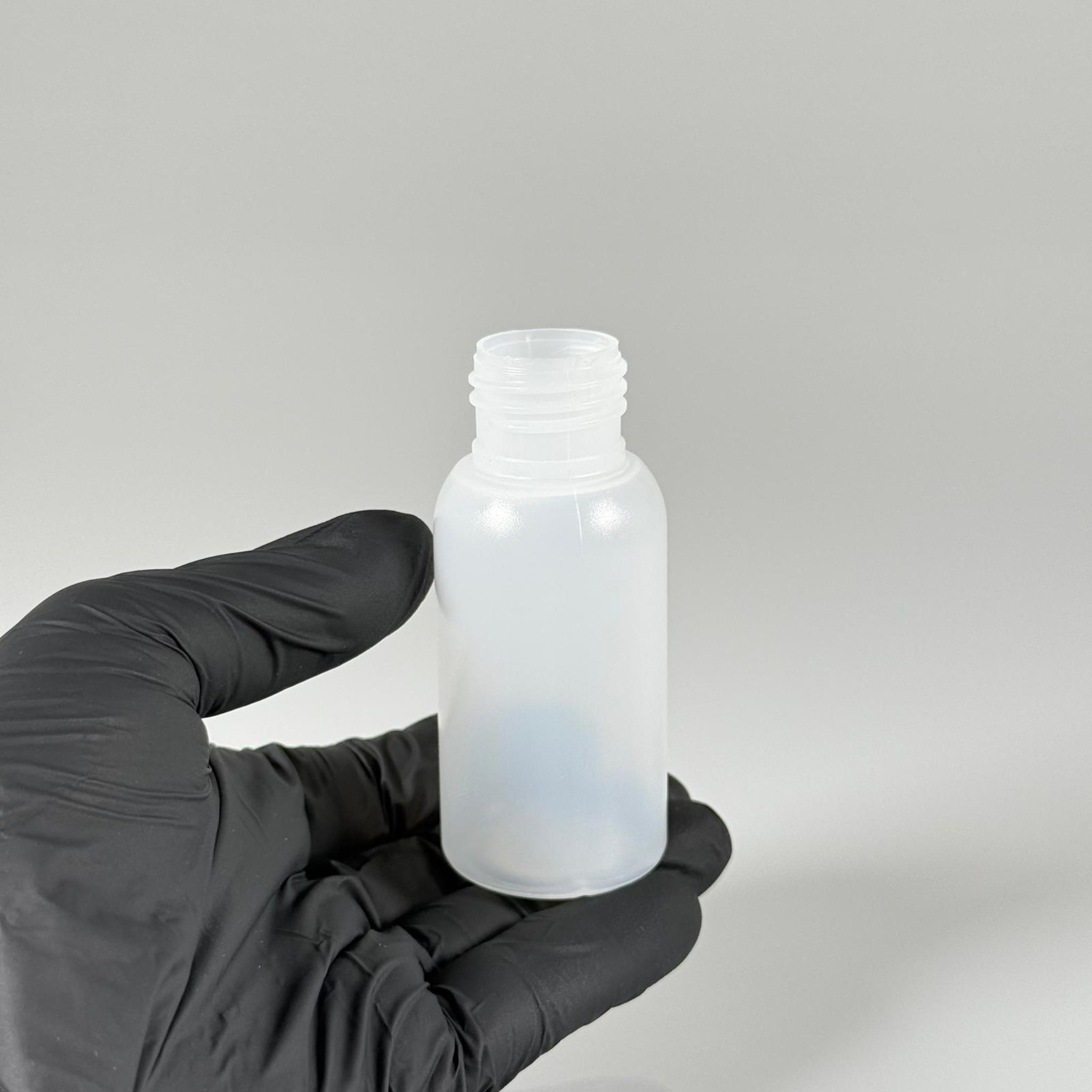 50 ML SIKILABİLİR YUMUŞAK PE PLASTİK ŞİŞE - 24 AĞIZ KAPAKSIZ - 50 cc sos, yağ, kartuş, mürekkep vb için boş şişeler