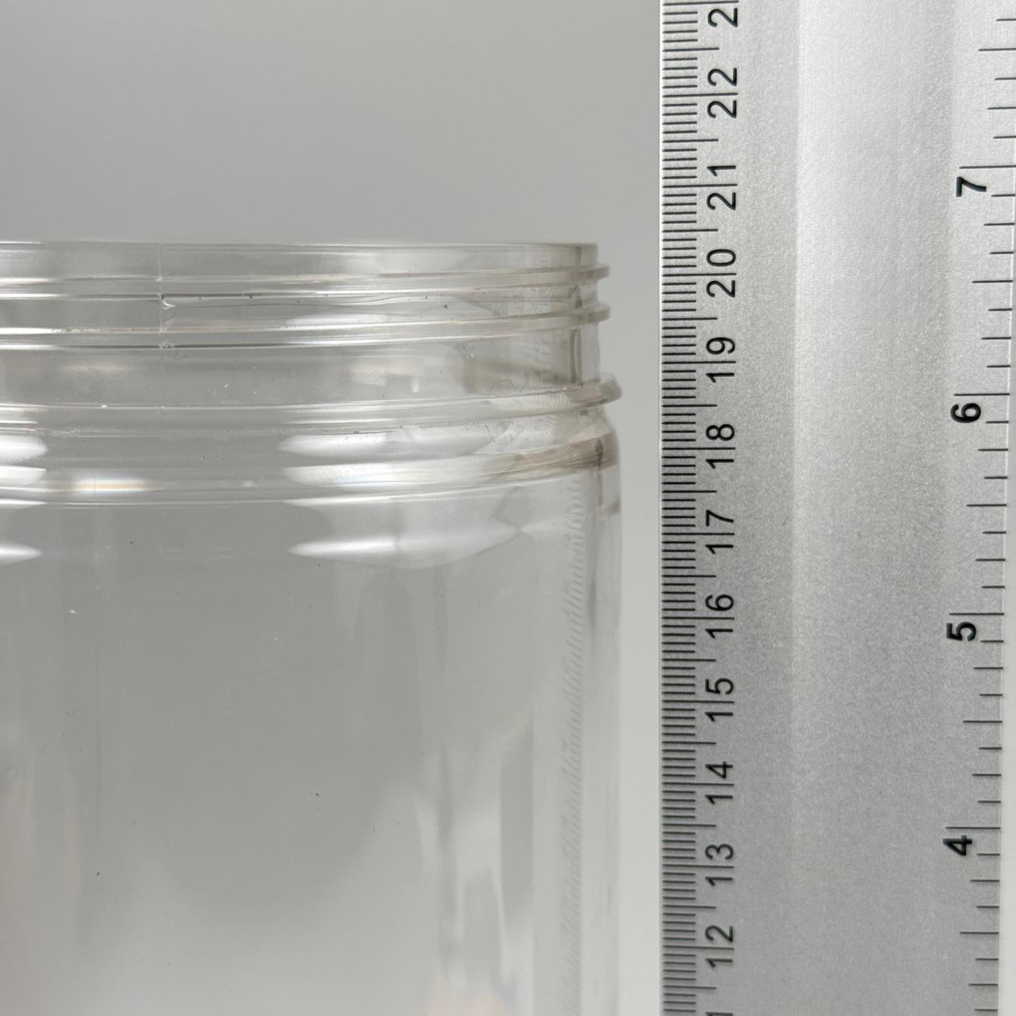 1500 CC SİLİNDİR SERT PLASTİK KAVANOZ - 100 AĞIZ - 1500 ML ÜST KALİTE PET KAVANOZ