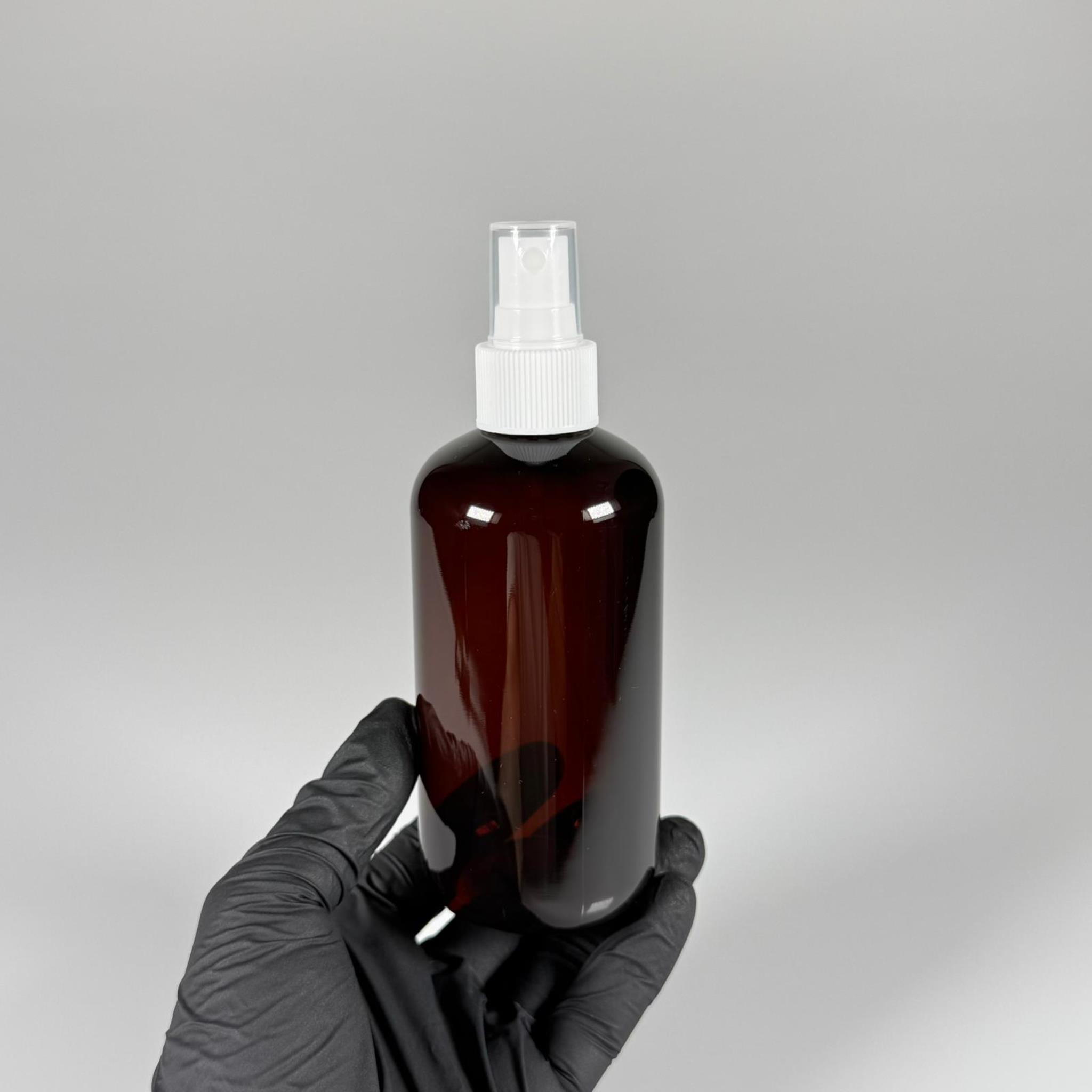 250 CC AMBER ŞİŞE - BEYAZ SPREYLİ - 250 ML SPREYLİ PLASTİK ŞİŞE - ZEYNEP MODEL PET ŞİŞE