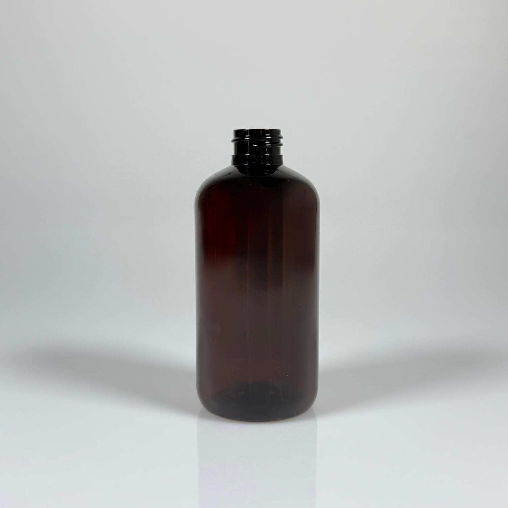 250 CC AMBER PLASTİK ŞİŞE ZEYNEP MODEL KAPAKSIZ (24 AĞIZ) - 250 ML TOMBUL PET ŞİŞE