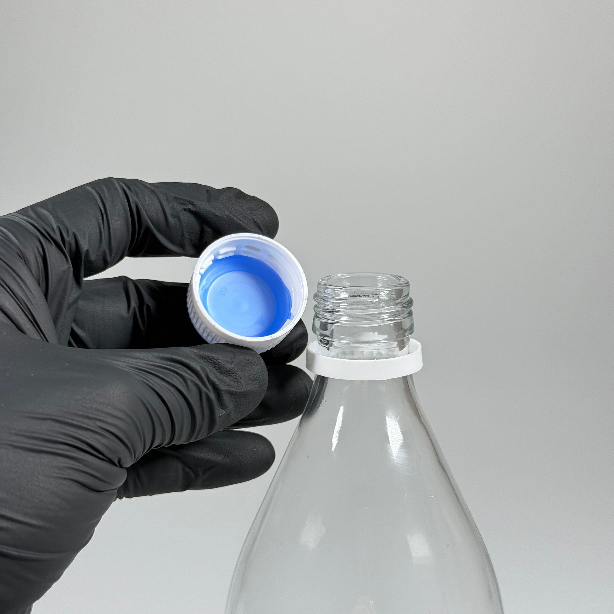 750 CC CAM ŞİŞE - BEYAZ KİLİTLİ KAPAKLI - 750 ML CAM ŞİŞE