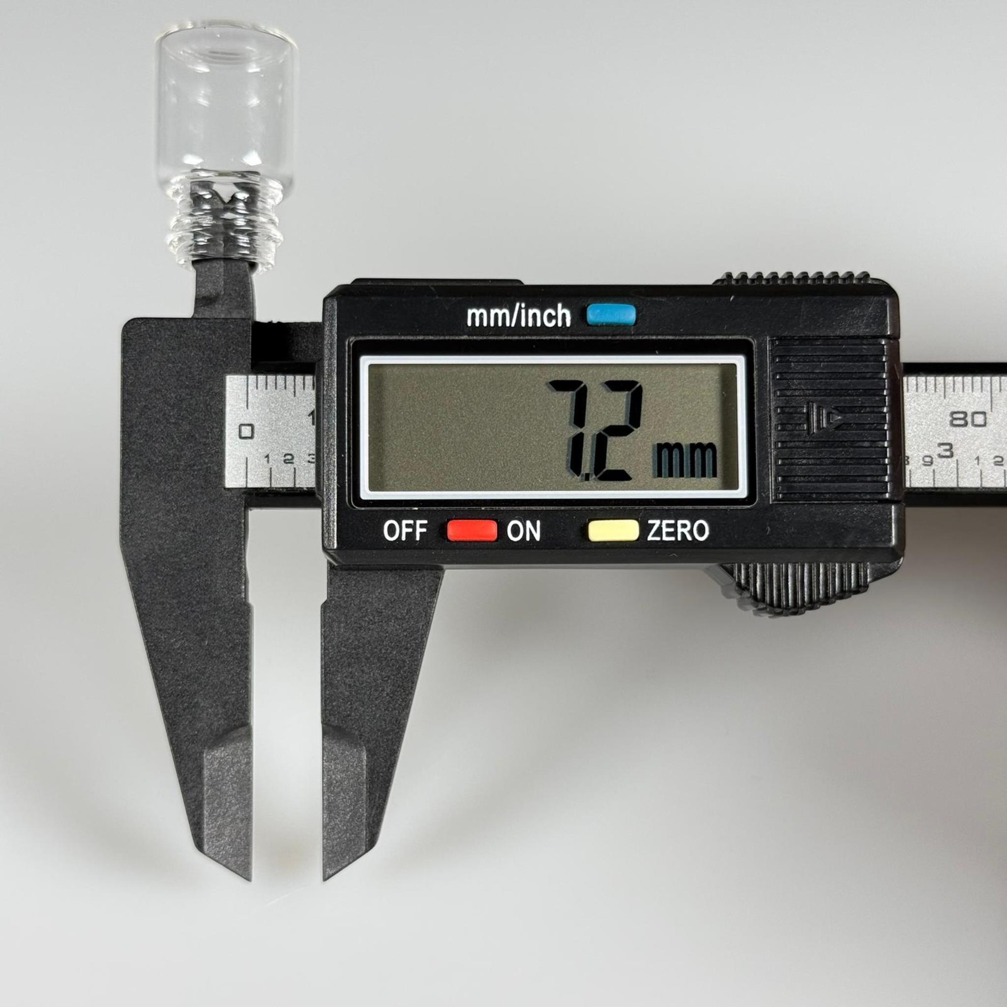 2 CC ŞEFFAF CAM ŞİŞE - 14 MM VİDALI AĞIZ - KAPAKSIZ 2 ML CAM ŞİŞE