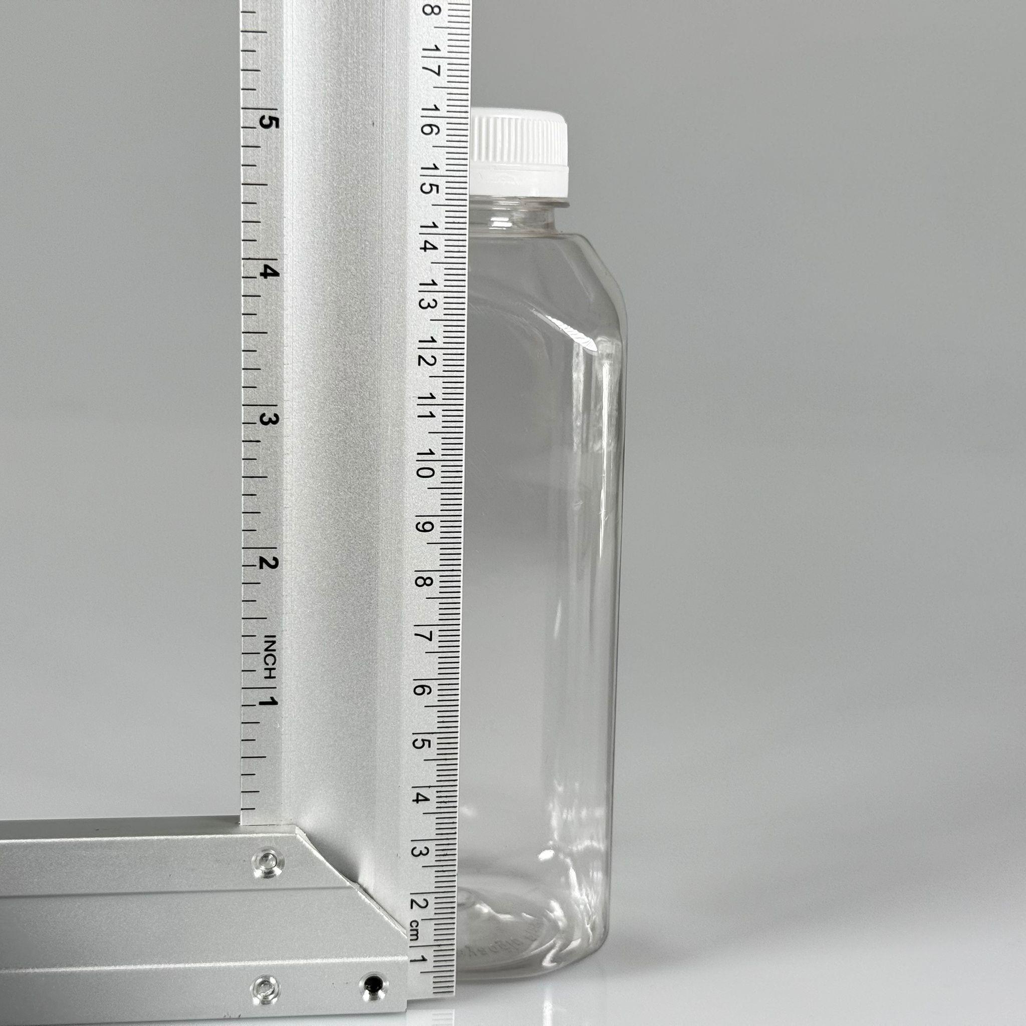 500 CC KÖŞELİ KARE PET ŞİŞE (28 GR) - 38 MM GENİŞ AĞIZLI BEYAZ KİLİTLİ KAPAKLI - 500 ML DETOX, MEYVE SUYU, SMOOTHIE, AYRAN, SÜT, MEŞRUBAT VB İÇİN BOŞ PLASTİK ŞİŞELER