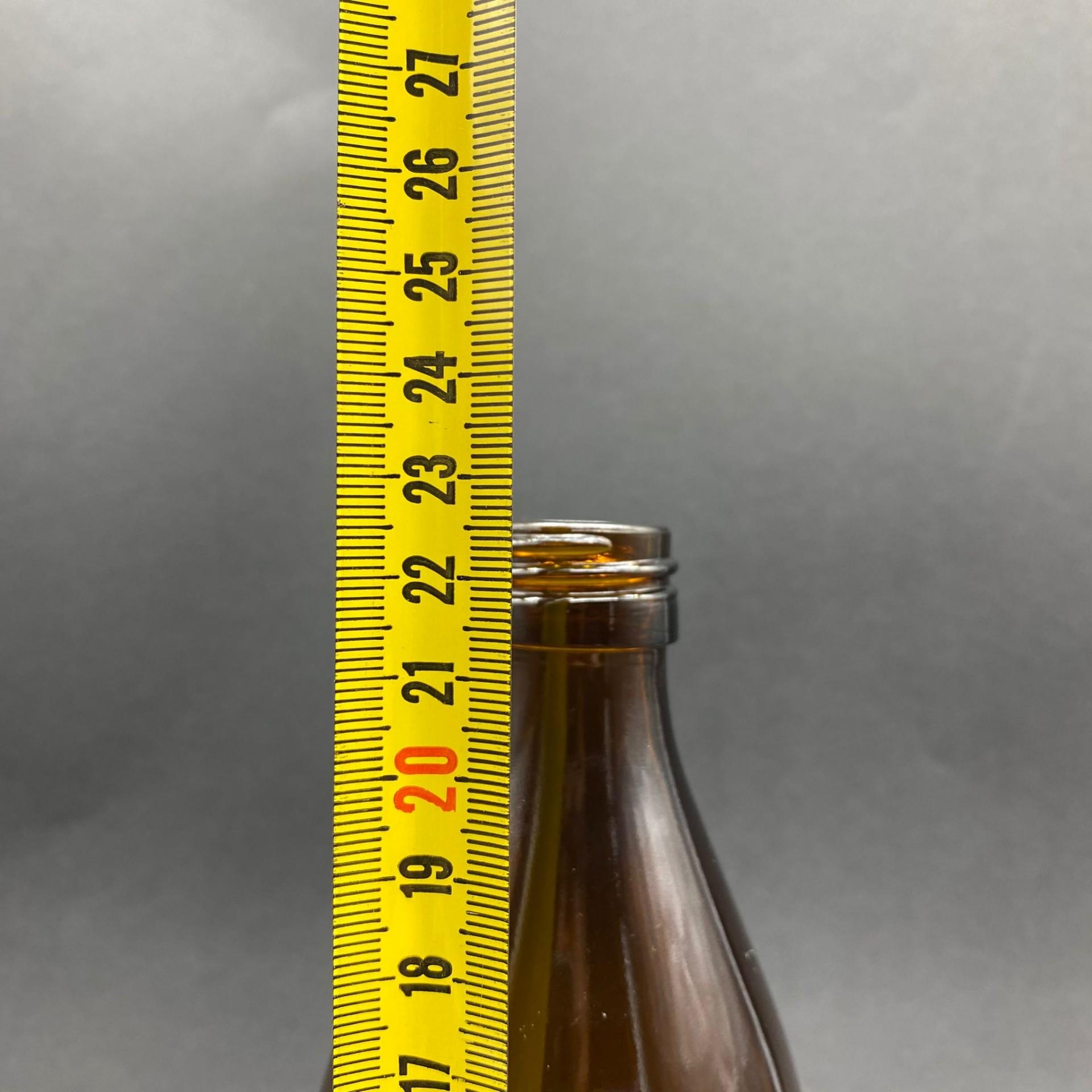 500 CC AMBER UZUN CAM ŞİŞE KAPAKSIZ (28 AĞIZ) - 500 ML KAHVERENGİ ECZA ŞİŞESİ ŞİŞECAM KOD NO: 712850