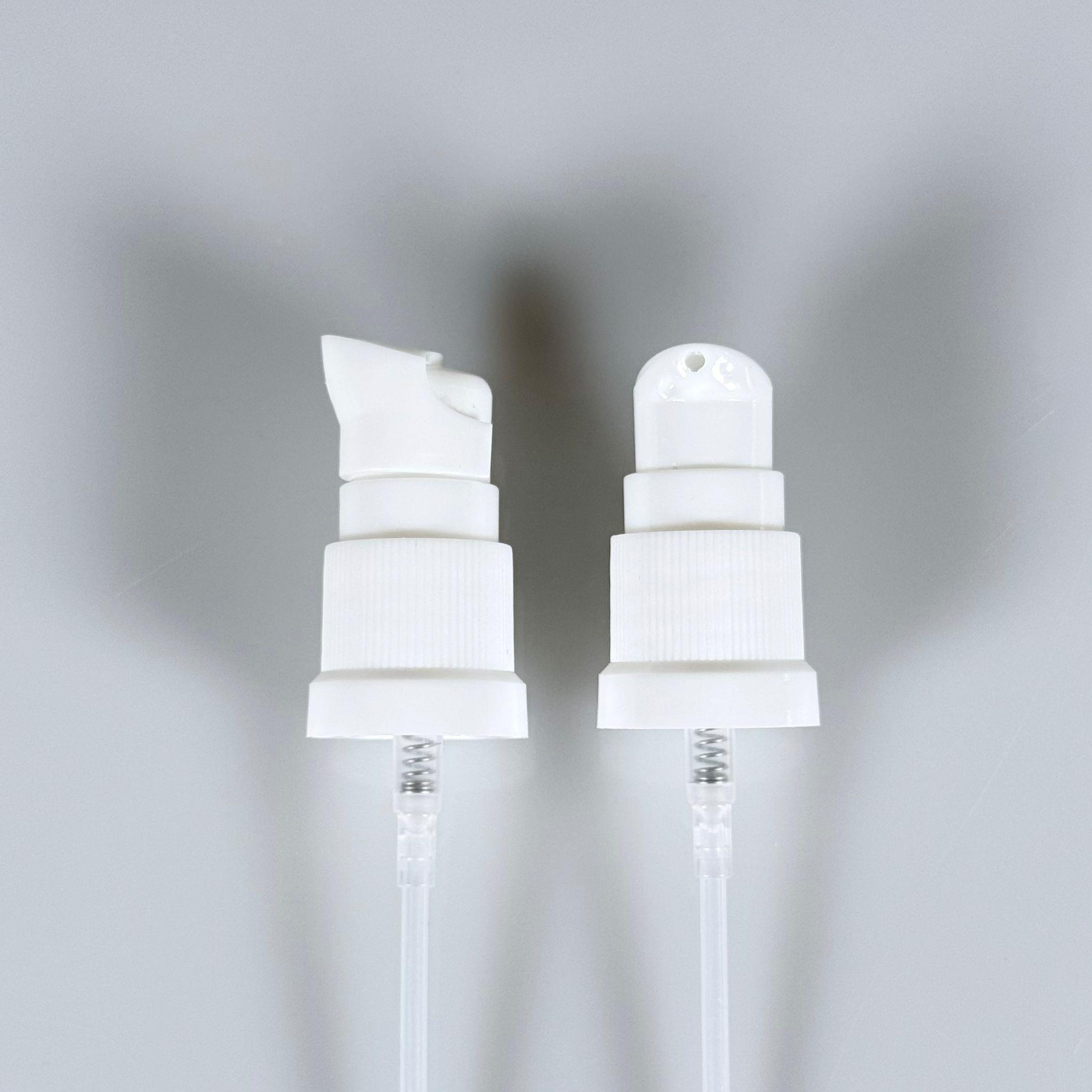 18 MM ETEKLİ LOSYON POMPASI BEYAZ - 18 MM SERUM POMPASI (CAM ŞİŞELER İÇİN)