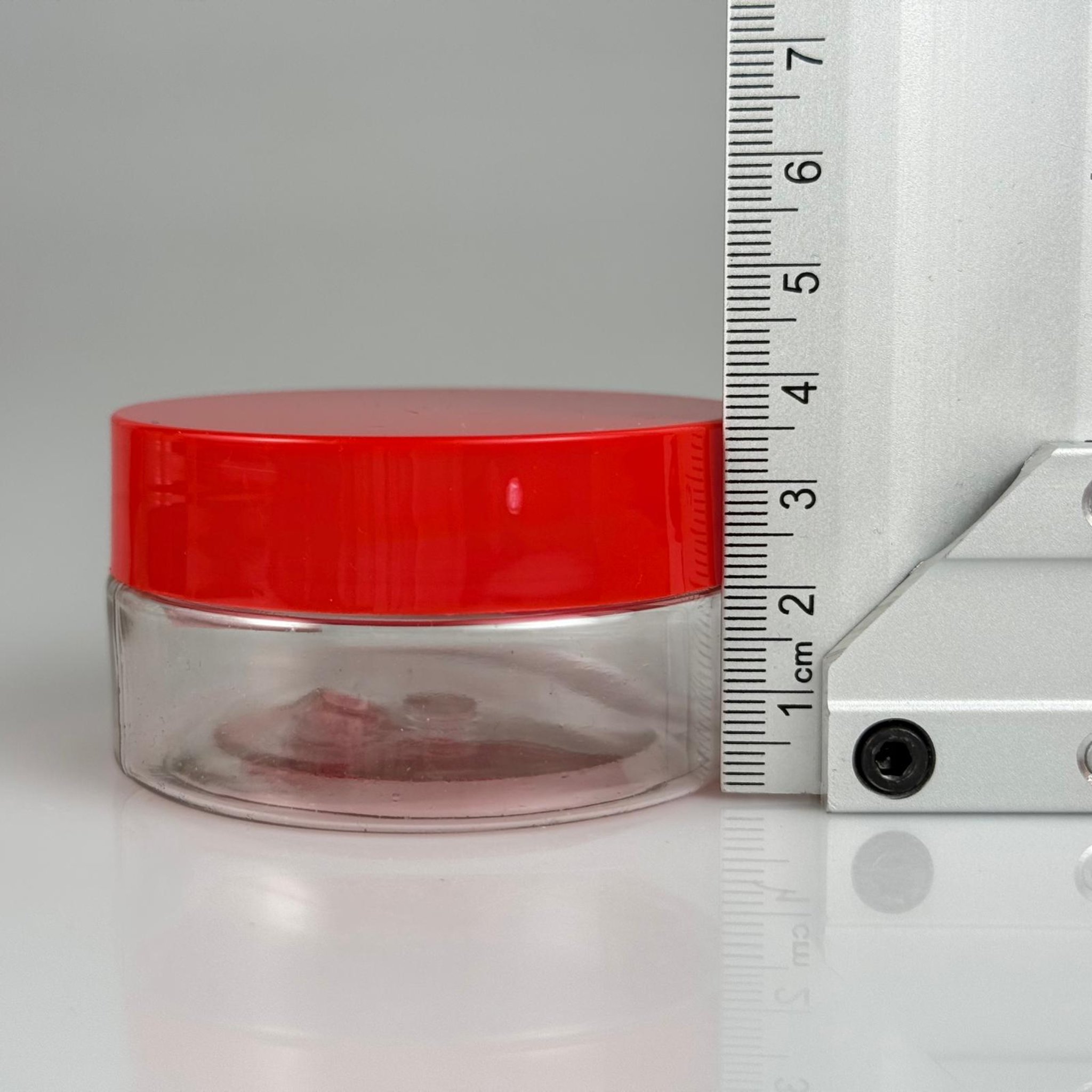 50 CC PET KAVANOZ- KIRMIZI KAPAKLI + KENDİNDEN YAPIŞKANLI CONTALI (SIZDIRMAZLIK SAĞLAR) - 50 ML PLASTİK KAVANOZ - KREM KAVANOZU