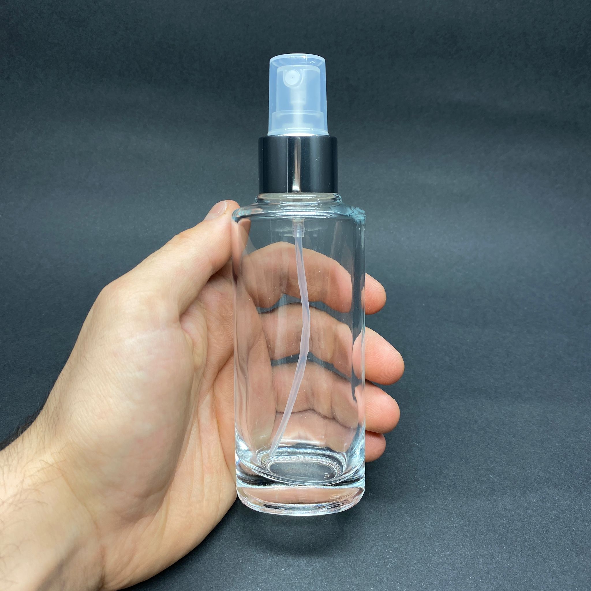 100 CC OVAL PARFÜM ŞİŞESİ - GÜMÜŞ SPREYLİ TAKIM - 100 ML CAM OVAL PARFÜM ŞİŞESİ (VİDALI AĞIZ - TEKRAR DOLDURULABİLİR)