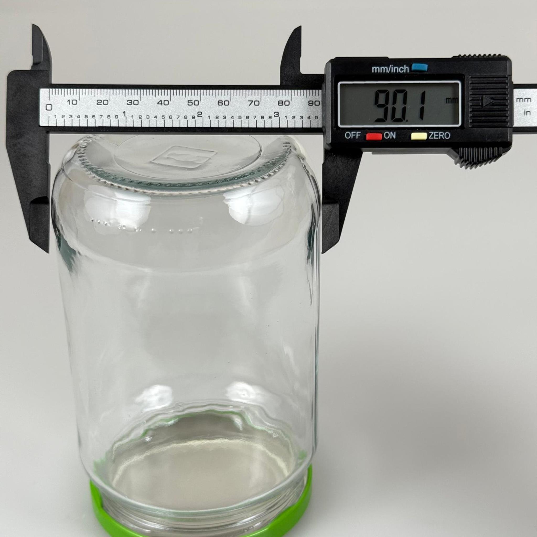 720 CC CAM KAVANOZ - AÇIK YEŞİL METAL KAPAKLI - 720 ML CAM KAVANOZ