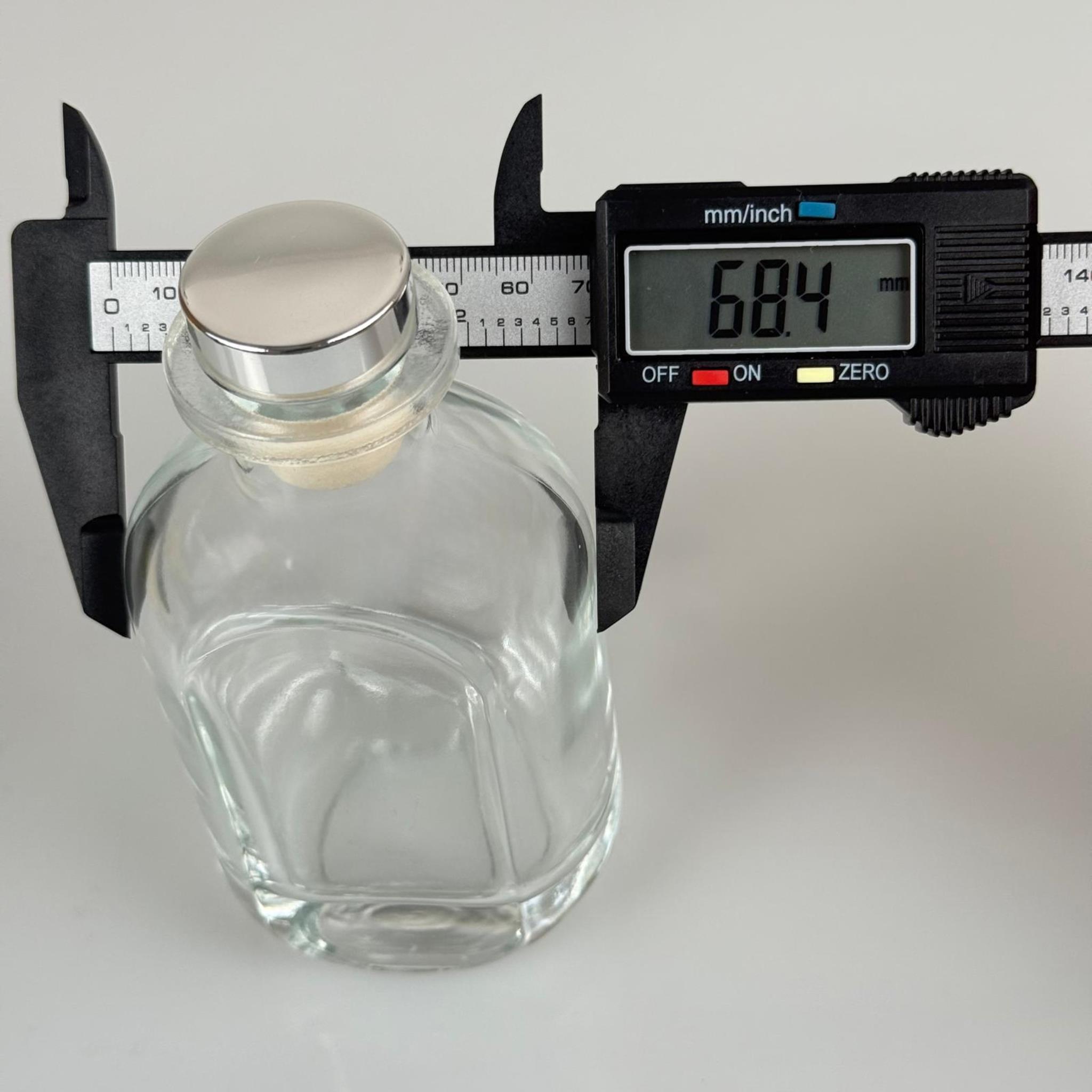 150 CC CAM BAMBU ODA KOKUSU ŞİŞESİ - 150 ML DİFFUSER CAM ŞİŞE + GÜMÜŞ MANTAR TIPA + 3 ADET 24 CM FİBER BAMBU ÇUBUK