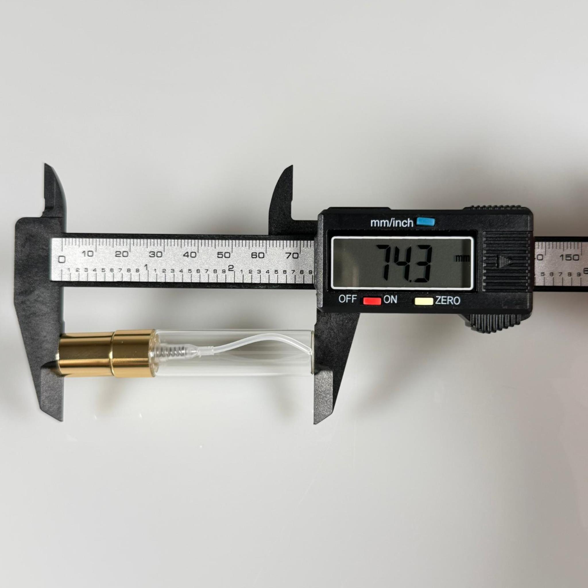 5 CC CAM KALEM PARFÜM ŞİŞESİ GOLD METAL SPREYLİ KAPAKLI TAKIM - 5 ML CAM TÜP PARFÜM ŞİŞESİ - VİDALI SPREY VALF TEKRAR DOLDURULABİLİR