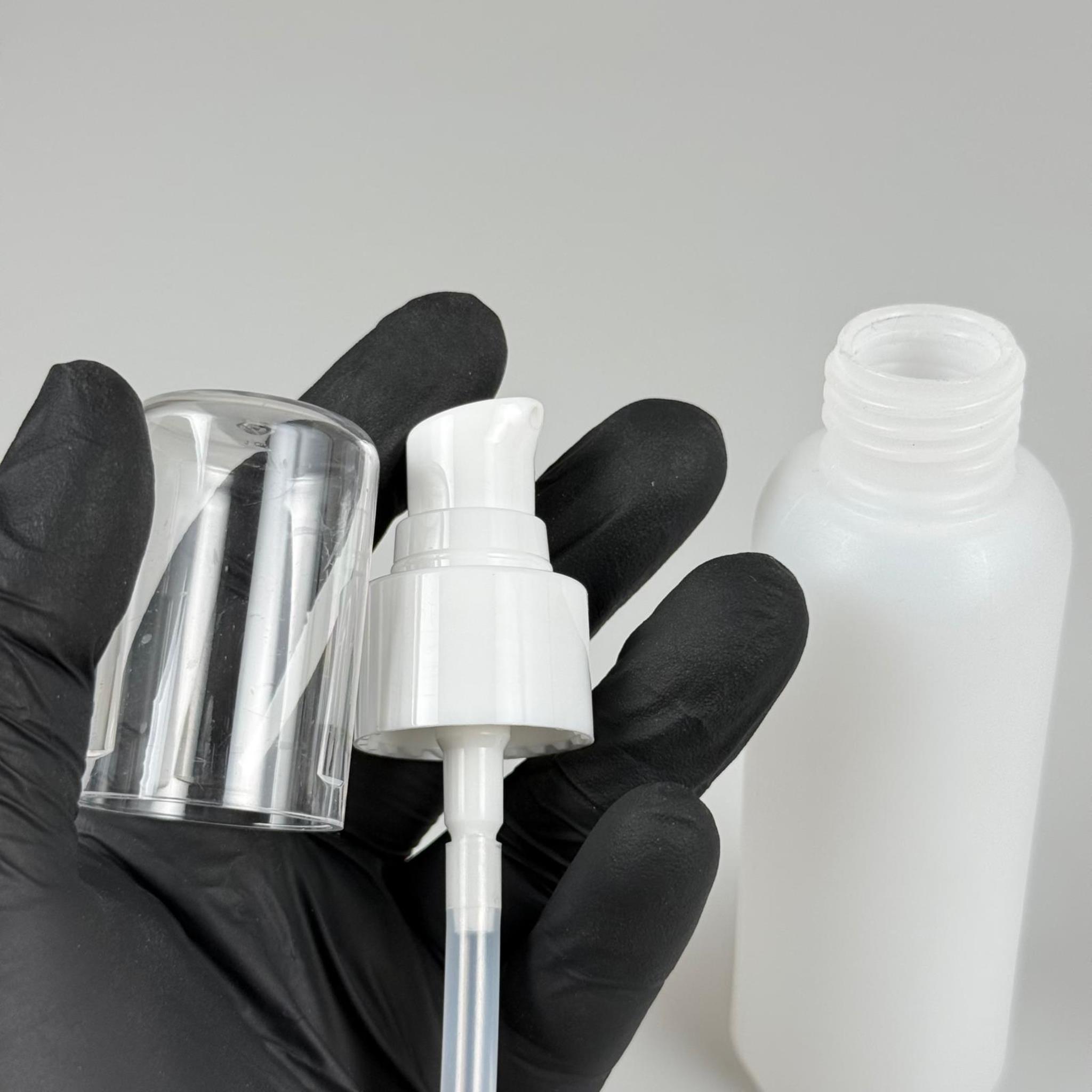100 CC NATÜREL SERT POLİETİLEN ŞİŞE + BEYAZ LOSYON POMPALI - 100 ML BEYAZ LOSYON POMPALI SERT POLİETİLEN ŞİŞE (YOĞUN KIVAMLI SIVILARDA TIKANMAZ)