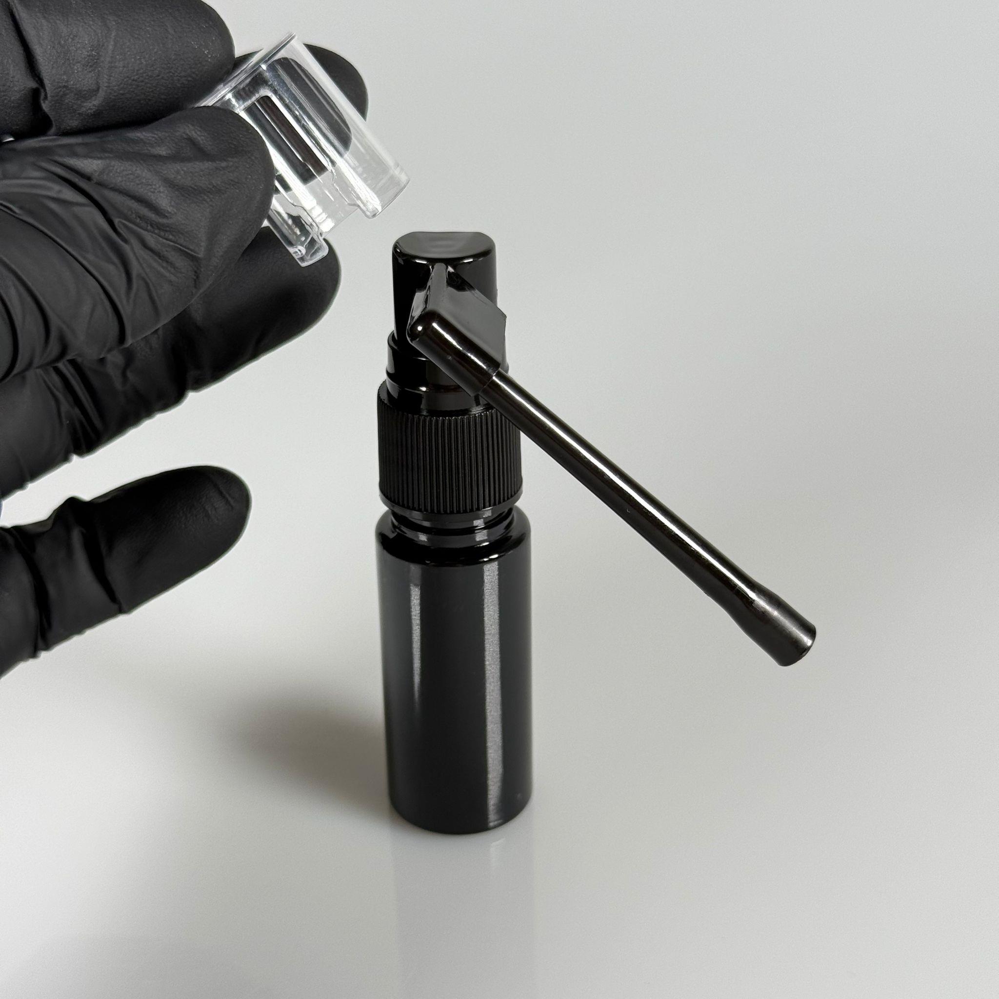 30 CC SİYAH KALIN PET ŞİŞE- SİYAH ORAL BOĞAZ SPREYLİ 30 ML PLASTİK ŞİŞE