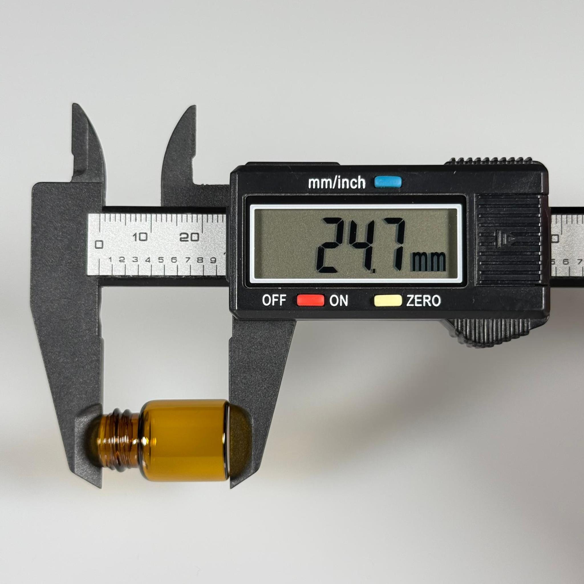 2 CC AMBER CAM ŞİŞE - 14 MM VİDALI AĞIZ - KAPAKSIZ 2 ML CAM ŞİŞE