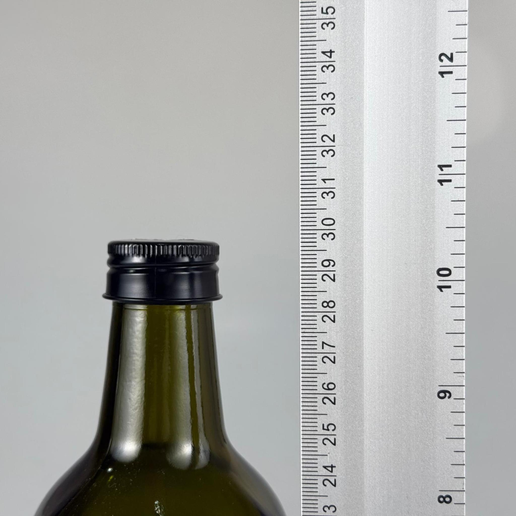 1000 CC YEŞİL MARASKA CAM ŞİŞE - SİYAH METAL ALÜMİNYUM KAPAKLI - 1000 ML KÖŞELİ YAĞ ŞİŞESİ - SİRKE ŞİŞESİ
