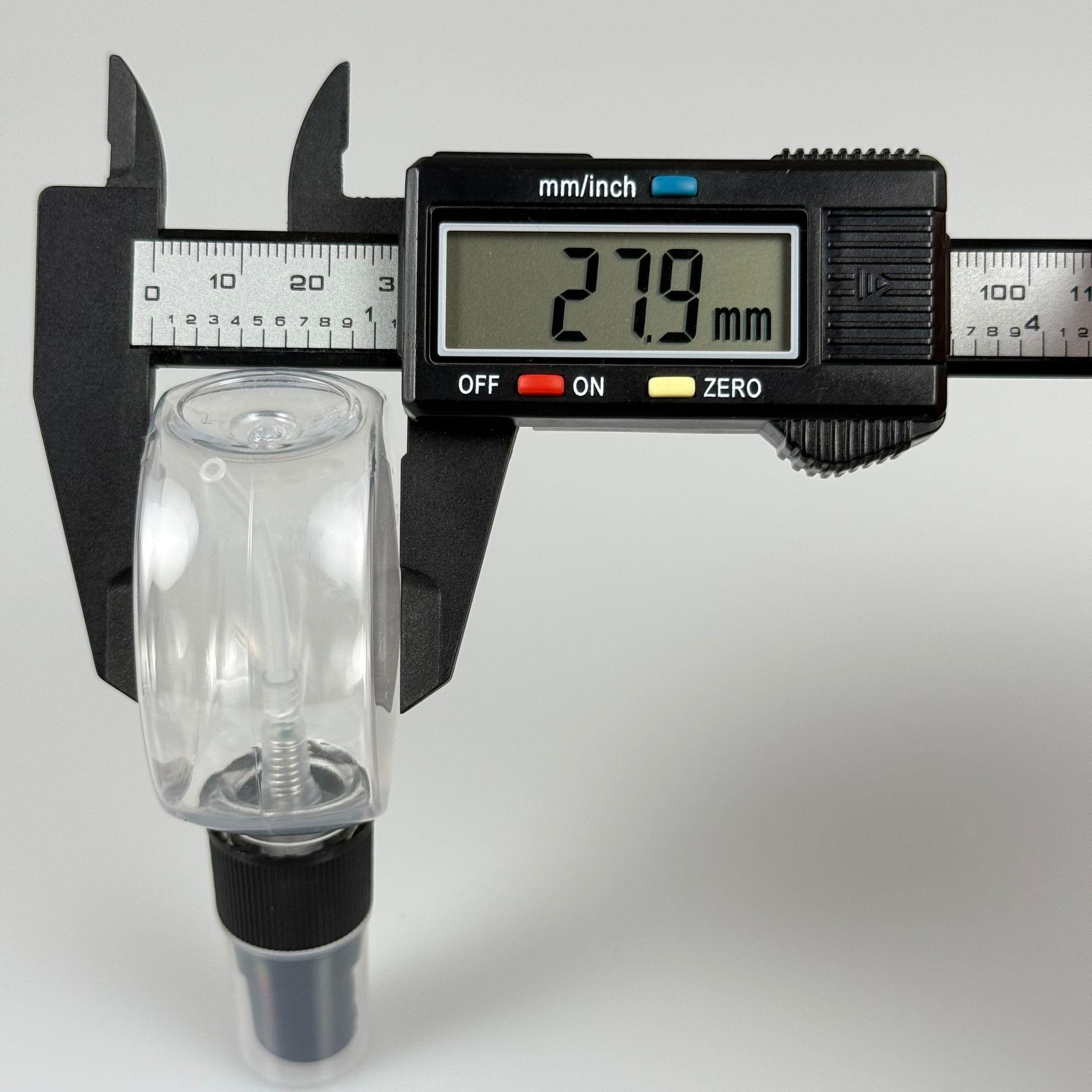 40 CC YUVARLAK TOP PET ŞİŞE - SİYAH SPREYLİ - 40 ML ŞEFFAF PET ŞİŞE