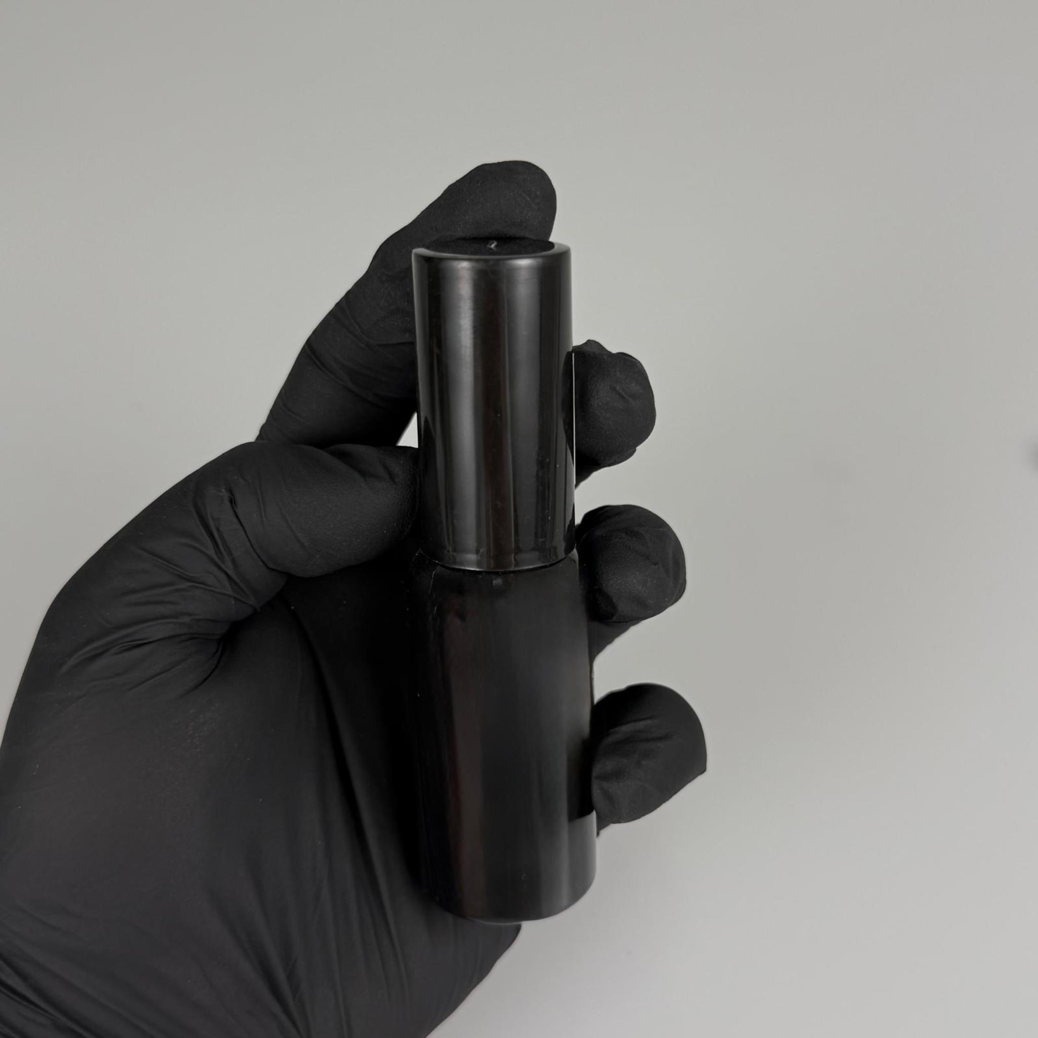 30 CC SİYAH PET ŞİŞE (8 GR) - SİYAH SPREYLİ SİYAH ÜST KAPAKLI - 30 ML SİYAH PARFÜM ŞİŞESİ - SERT PLASTİK