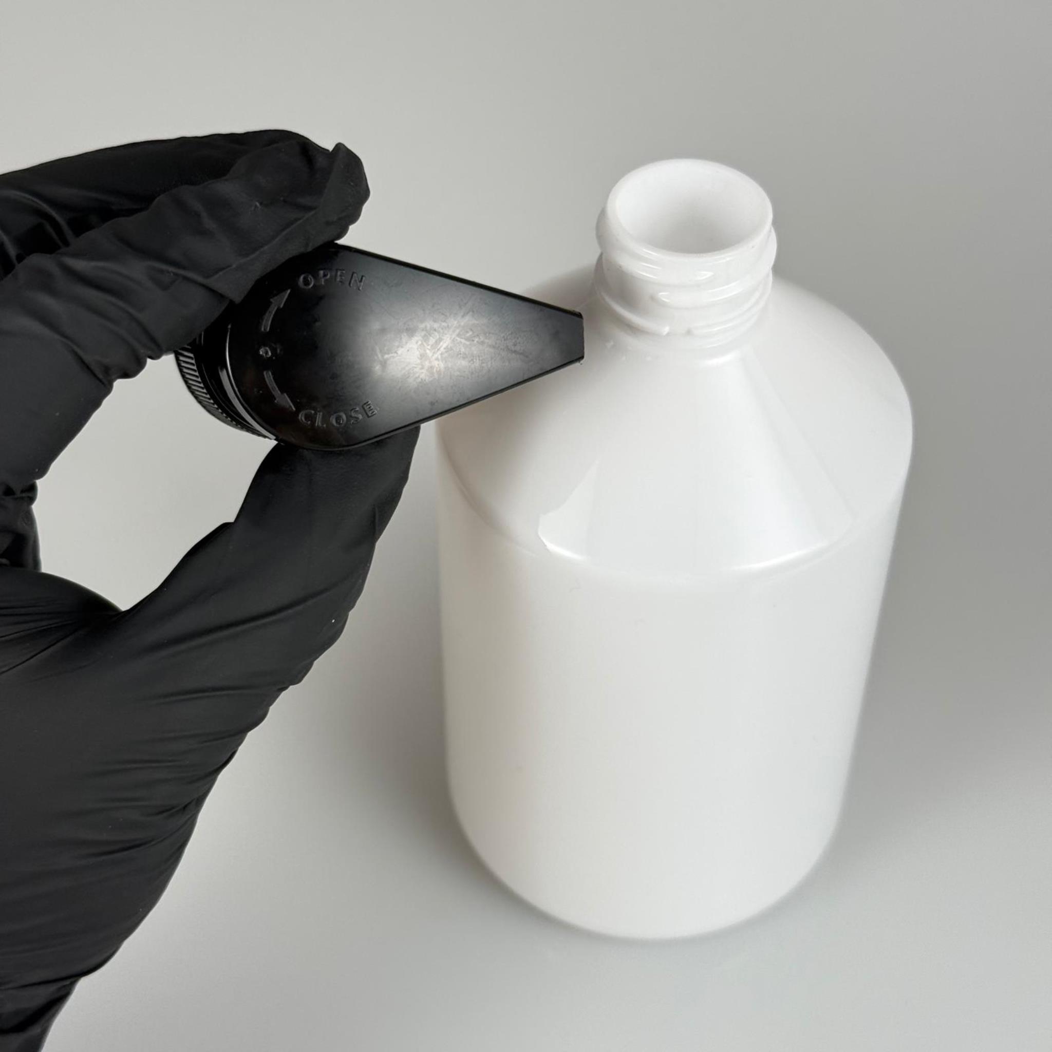 500 CC BEYAZ PET ŞİŞE - 500 ML BEYAZ PLASTİK ŞİŞE SİYAH POMPALI - SIVI SABUN POMPALI PLASTİK ŞİŞE