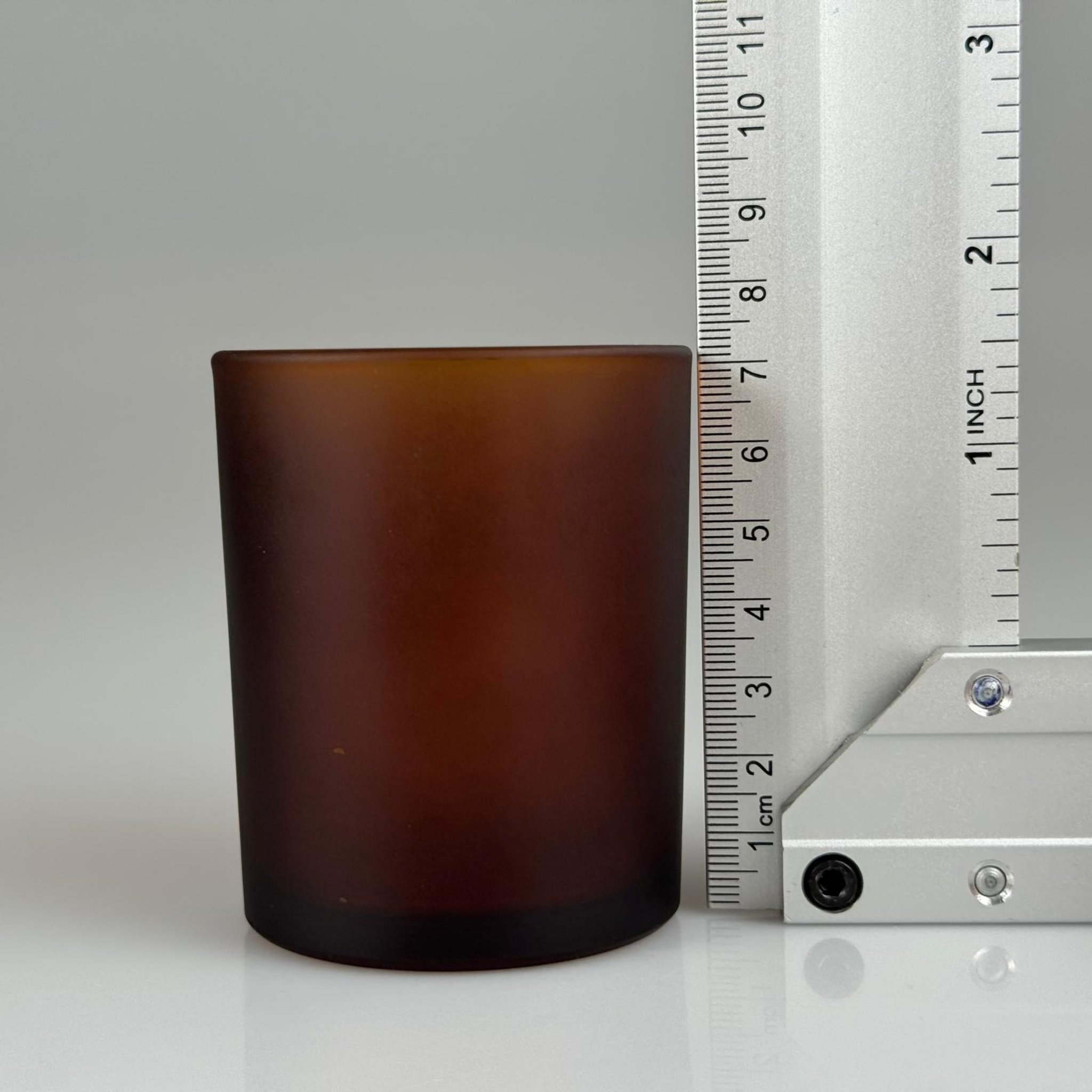 MUM BARDAK - MUM İÇİN CAM BARDAK - TOPTAN CAM MUMLUK - BOŞ MUM KASESİ - 100 CC AMBER BARDAK 55 MM AĞIZ ÇAPI