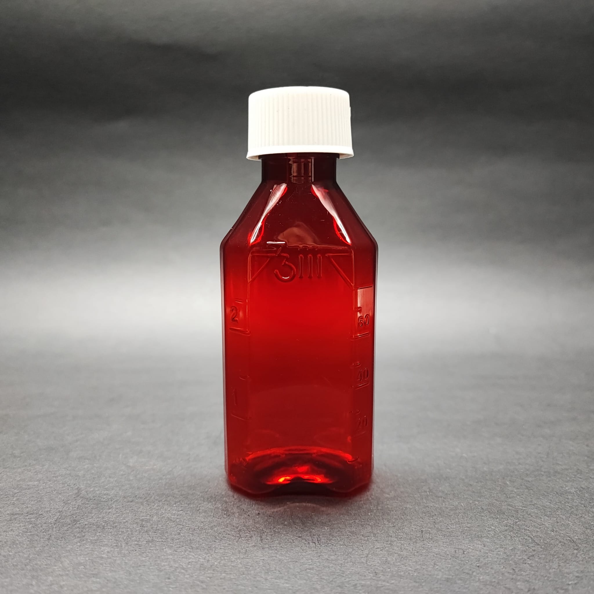 80 CC ÖLÇEKLİ PET ŞİŞE - BEYAZ ÇOCUK KİLİTLİ KAPAKLI - 80 ML VE OZ ÖLÇÜLÜ KIRMIZI PET ŞİŞE