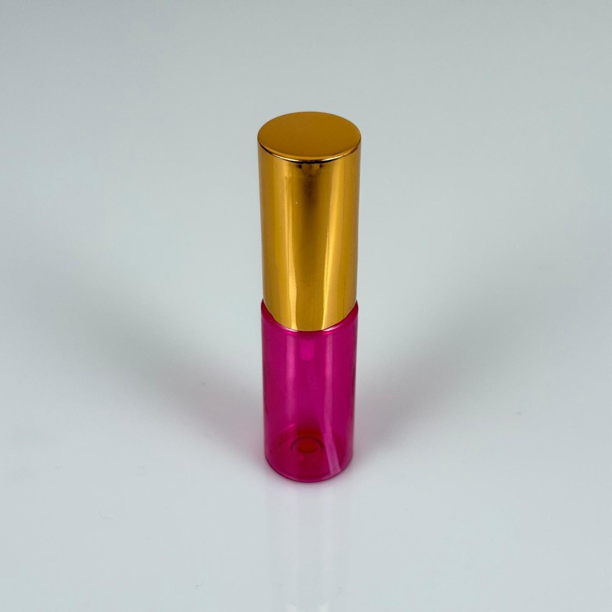 15 ML PET KOLONYA, PARFÜM VB ŞİŞELERİ - METAL ALÜMİNYUM GOLD KAPAK + VİDALI SPREY + 15 CC PEMBE ŞİŞE SET TAKIM