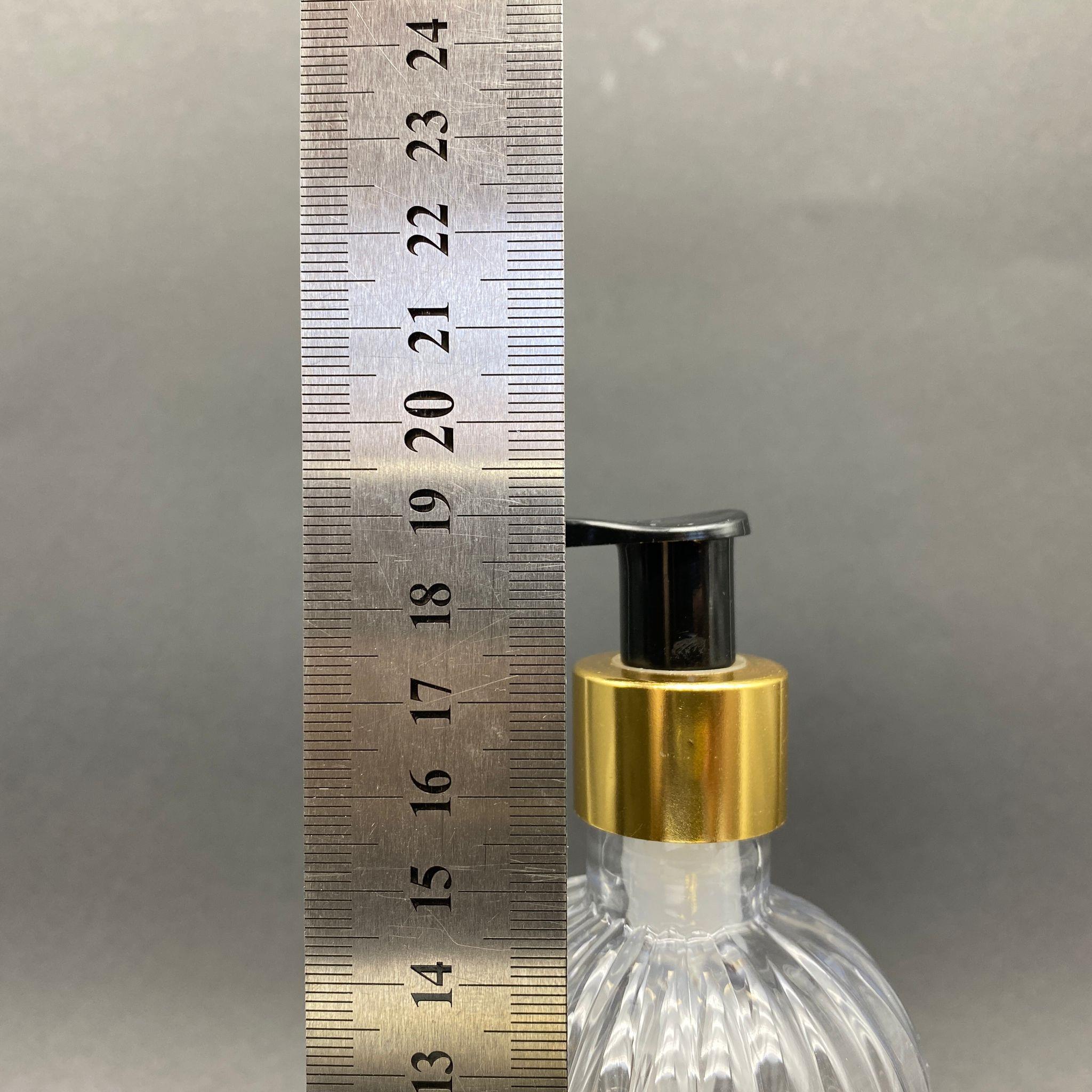 300 CC PIRLANTA MODEL PET ŞİŞE - GOLD POMPALI  - 300 ML POMPALI PLASTİK ŞİŞE