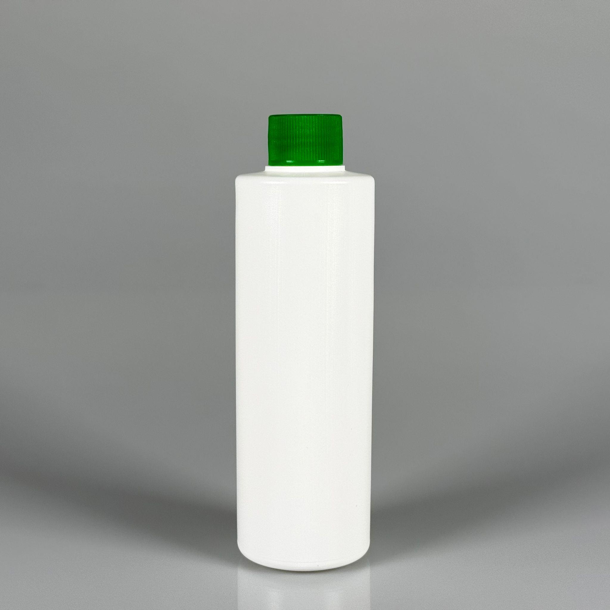 200 CC (SİLME 250 CC) BEYAZ SİLİNDİR MODEL MAT SERT POLİETİLEN ŞİŞE - YEŞİL KAPAKLI - 200 ML BEYAZ PLASTİK ŞİŞE