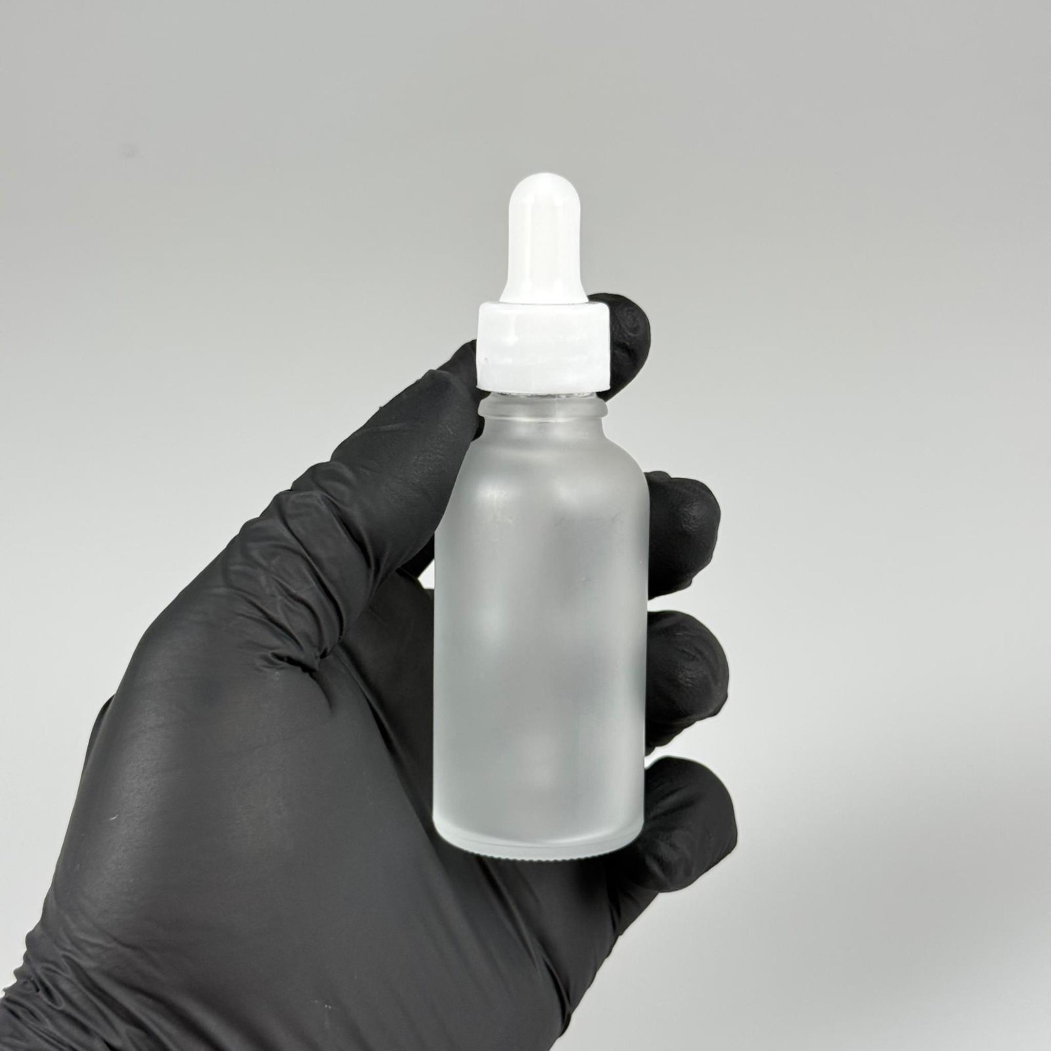 30 CC BUZLU CAM DAMLALIKLI ŞİŞE - BEYAZ EMZİK + BEYAZ DÜZ KAPAK + CAM PİPET TAKIM - 30 ML BUZLU DAMLALIKLI ŞİŞE SETİ