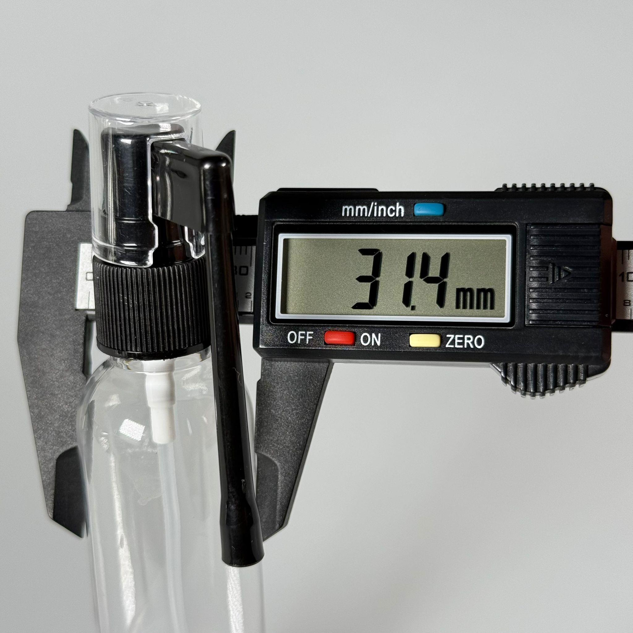 50 ml Farmasötik Plastik Uzun Nozullu Mist Oral Boğaz Spreyli Şeffaf Plastik Şişe - 50 CC SİYAH ORAL BOĞAZ SPREYLİ PET ŞİŞE