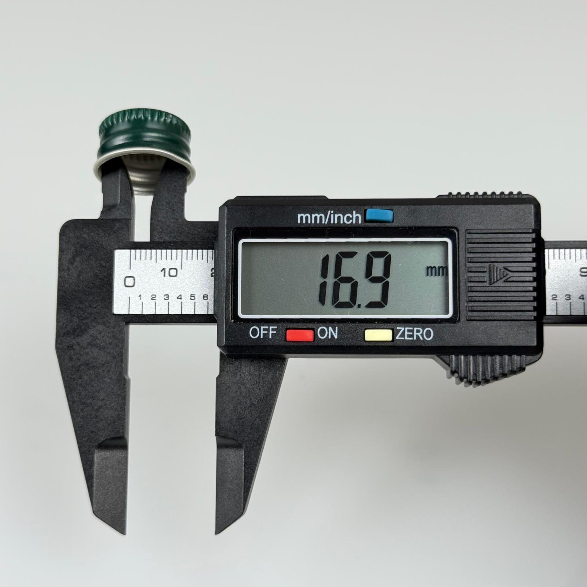 18 MM VİDALI YEŞİL ALÜMİNYUM KAPAK