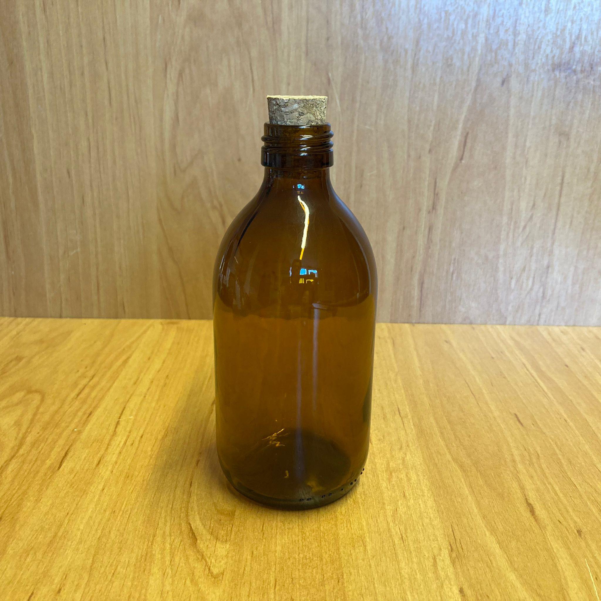 300 CC AMBER CAM ŞİŞE - MANTAR TIPALI - 300 ML MANTAR TIPALI KAHVERENGİ ŞİŞE