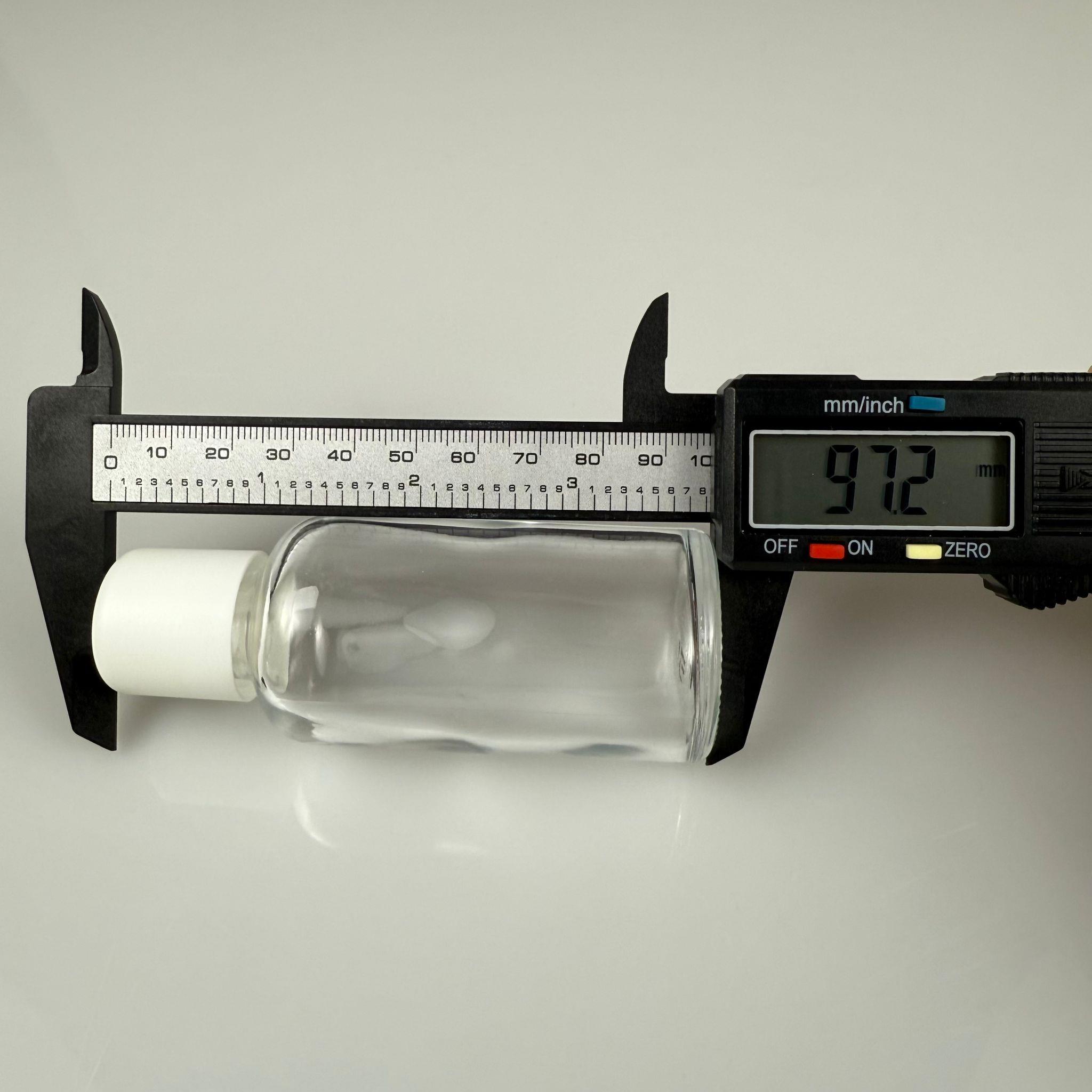 50 CC ŞEFFAF CAM ŞİŞE + İÇTEN DAMLALIKLI ÇOCUK KİLİTLİ BEYAZ KAPAK - SAYDAM 50 ML KİLİT KAPAKLI DAMLATMALI ŞİŞE