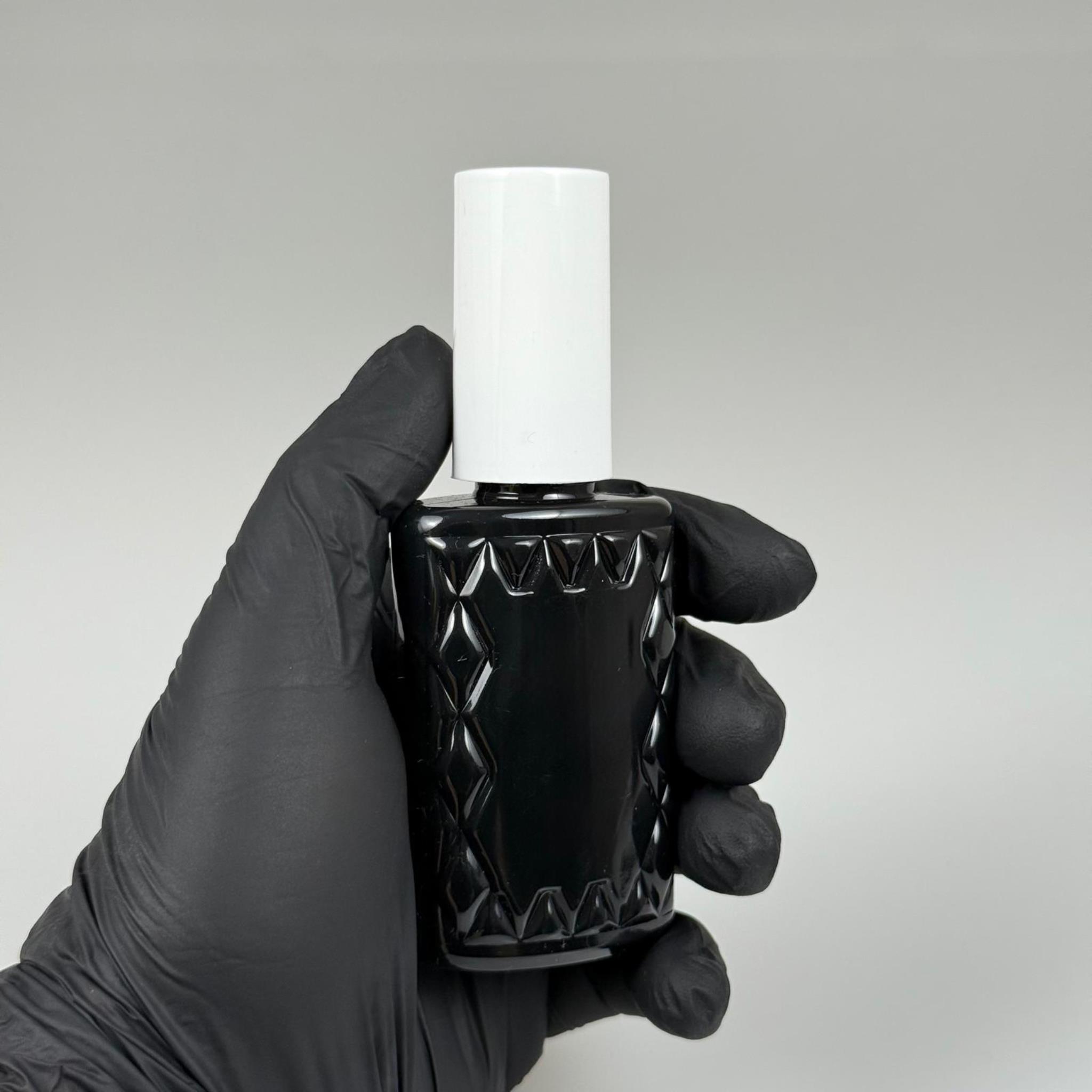 50 CC SİYAH PET KÖŞELİ PARFÜM ŞİŞESİ - BEYAZ SPREYLİ - BEYAZ KORUMA KAPAKLI - 50 ML PLASTİK PARFÜM - KOLONYA ŞİŞESİ
