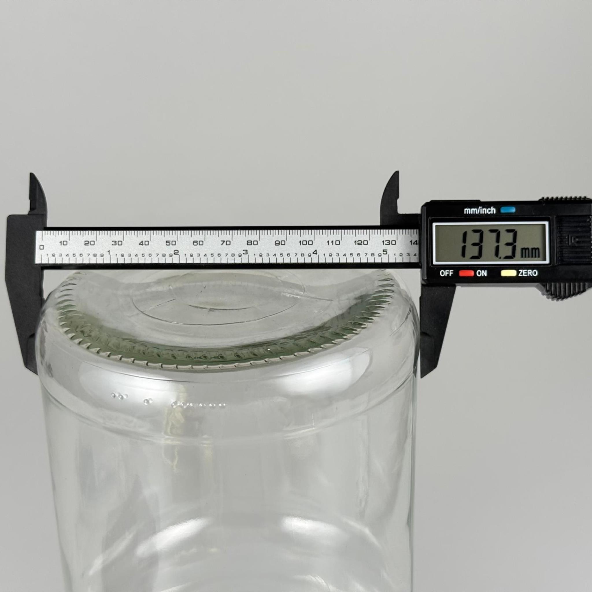 AKTAR, BAKKALİYE, TEŞHİR İÇİN NOSTALJİ PİRİNÇ KAPAKLI CAM KAVANOZ - 2650 ML
