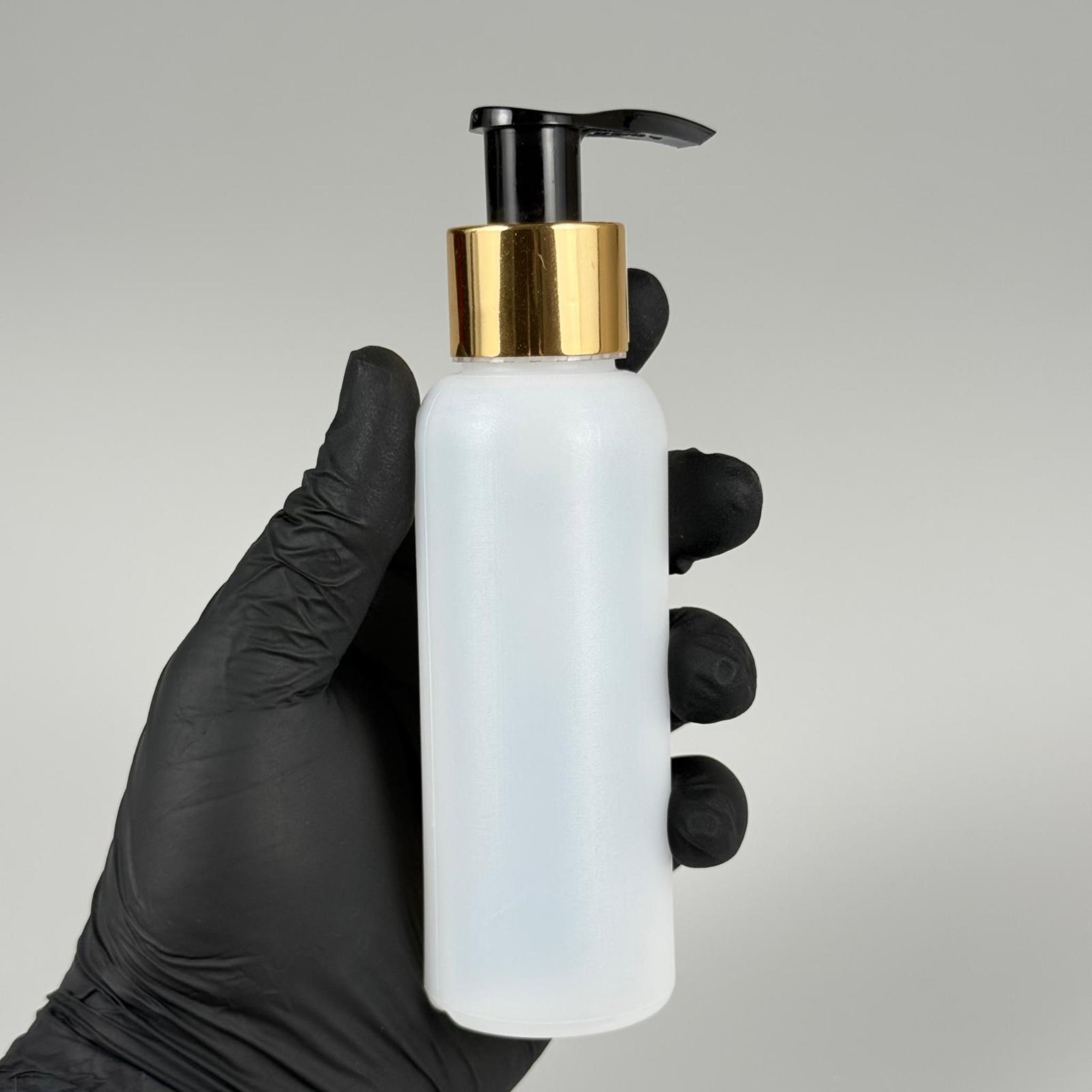 100 CC NATÜREL SERT POLİETİLEN ŞİŞE + GOLD POMPALI ( 24 MM ) - 100 ML GOLD LASTİK POMPALI SERT POLİETİLEN ŞİŞE (YOĞUN KIVAMLI SIVILARDA TIKANMAZ)