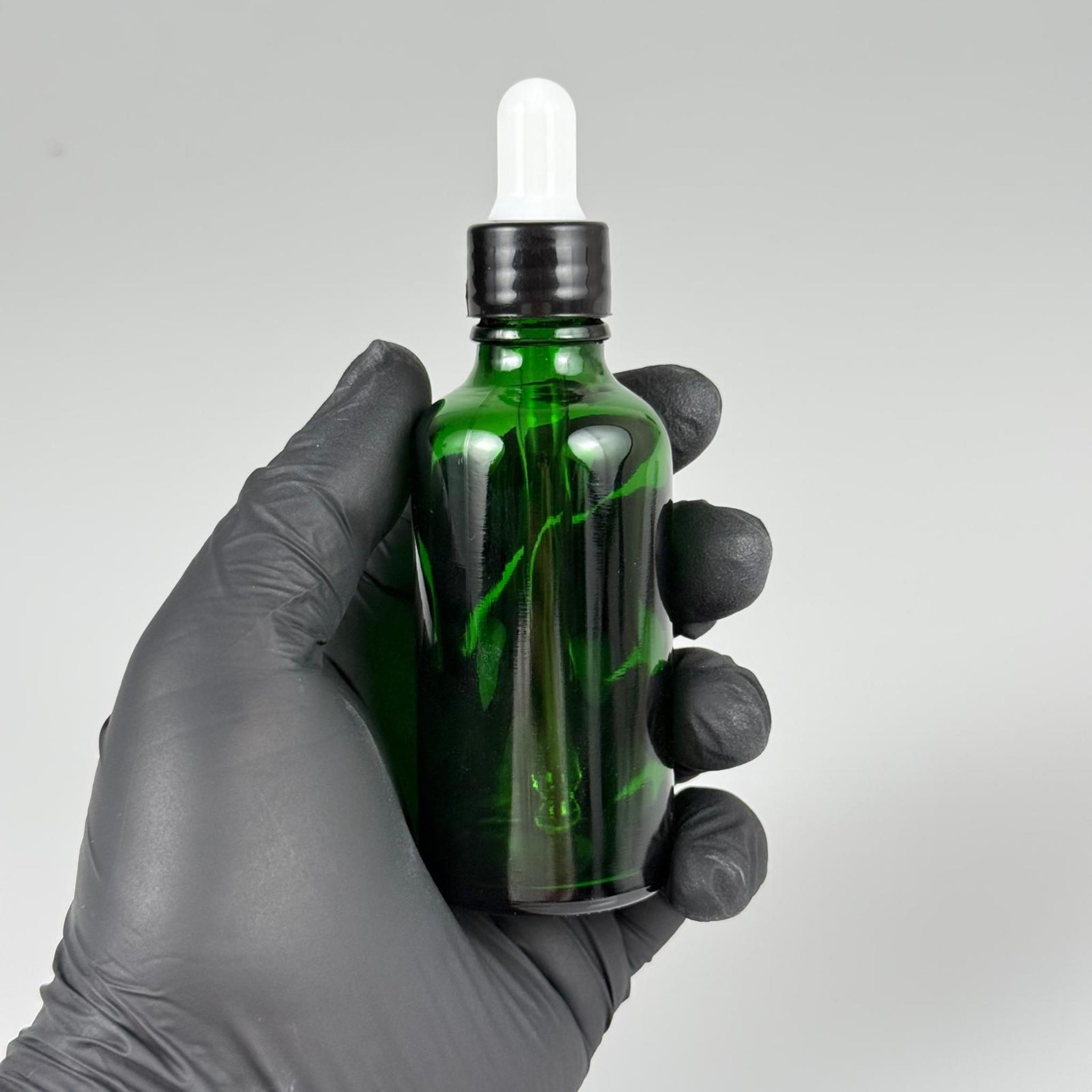 50 CC YEŞİL CAM DAMLALIKLI ŞİŞE - BEYAZ EMZİK + SİYAH  DÜZ KAPAK + CAM PİPET TAKIM - 50 ML YEŞİL DAMLALIKLI ŞİŞE SETİ
