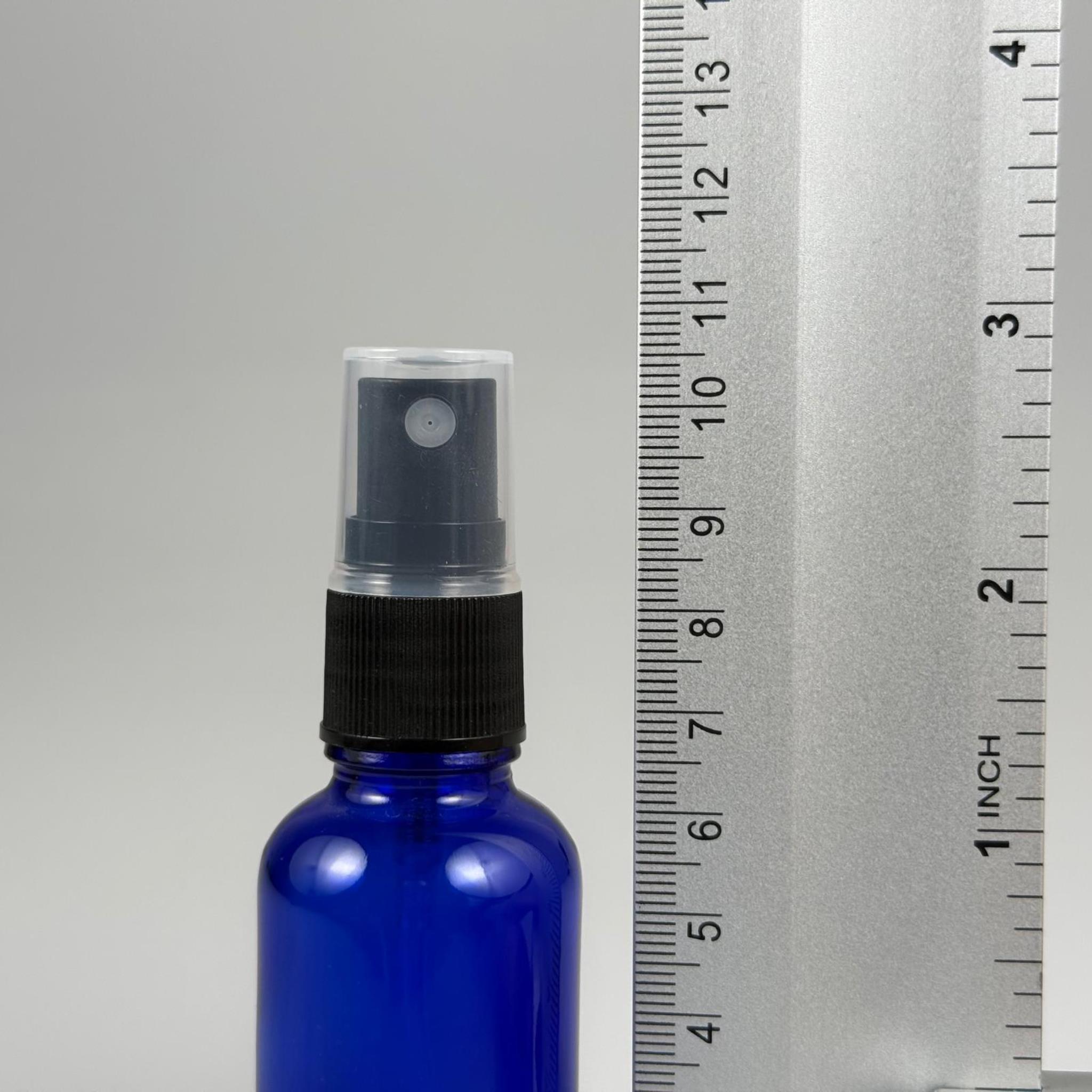30 CC MAVİ CAM ŞİŞE - SİYAH SPREYLİ TAKIM - 30 ML SİYAH SPREYLİ MAVİ CAM ŞİŞE